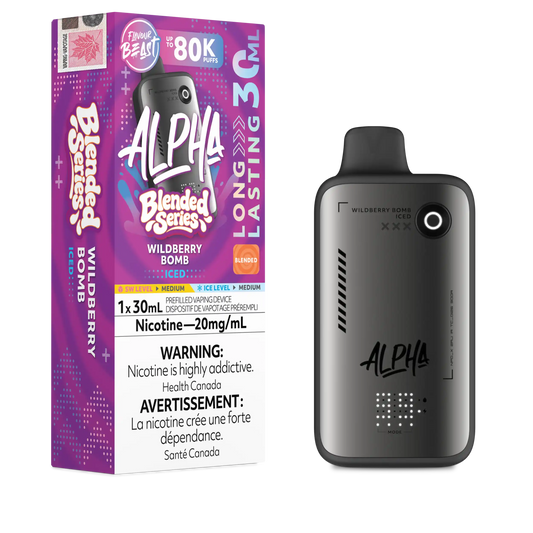 Wildberry Bomb Iced Flavour Beast Alpha - Disposable Vape 80K