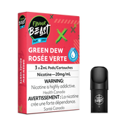 Flavour Beast Flow Pods - Green Dew Iced (Gnarly Green D) (Compatible With STLTH)