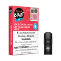 Flavour Beast Flow Loco Cocoa Latte 3-pack pods with red packaging and a single black pod.