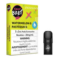 Flavour Beast Flow Watermelon G pods 3-pack, 20mg/mL nicotine, with one black pod shown.