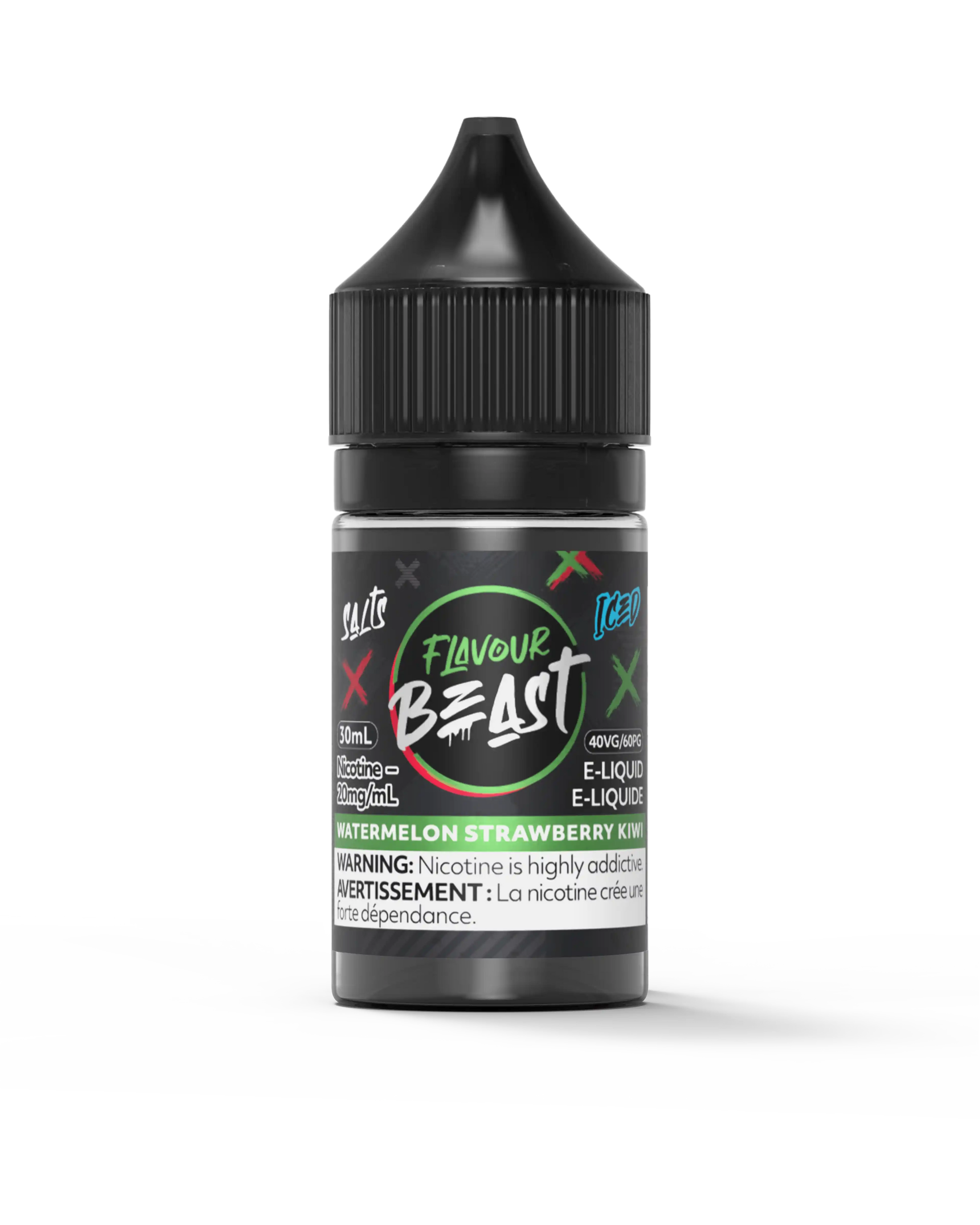 Watermelon Strawberry Kiwi Iced by Flavour Beast Salt