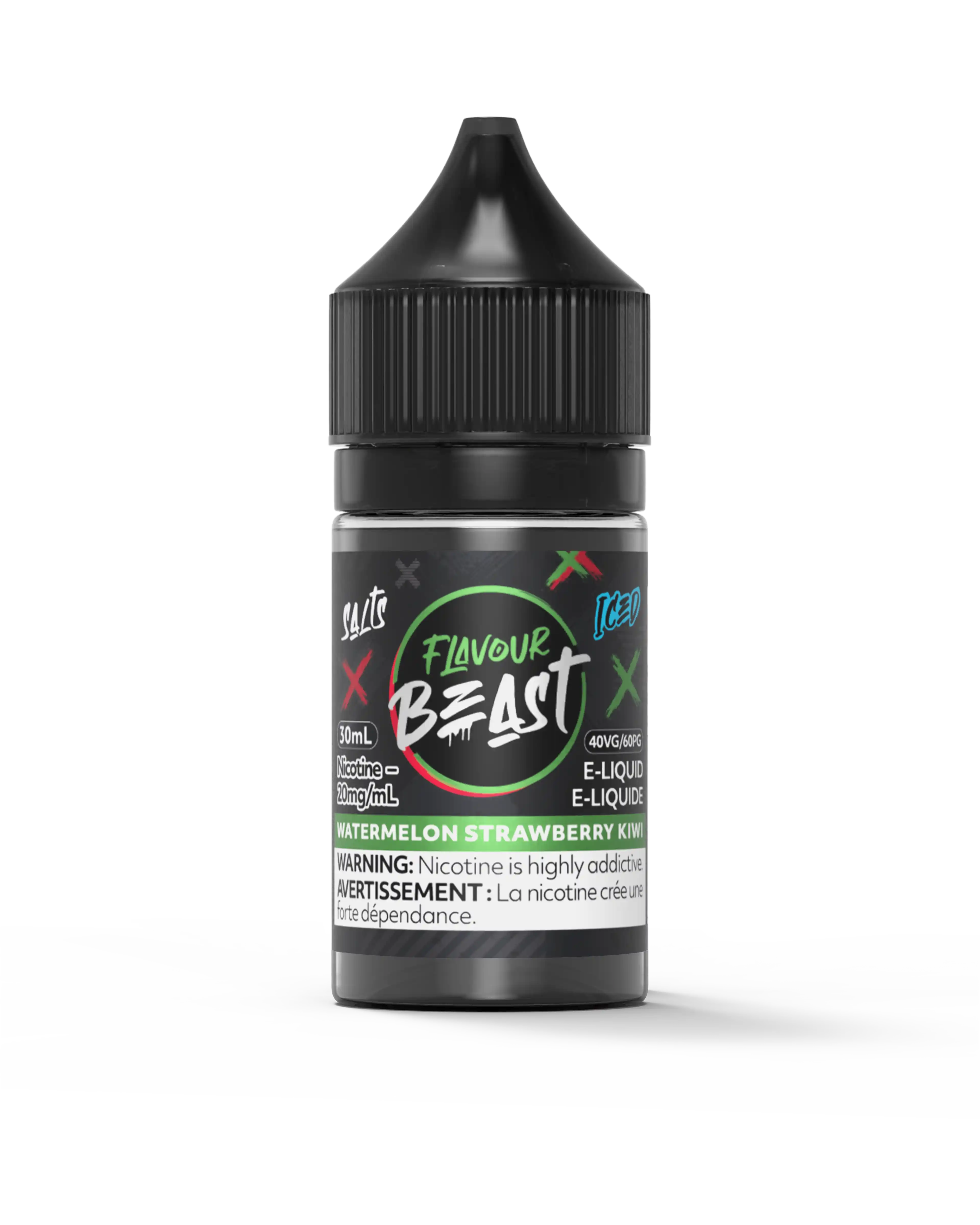 Watermelon Strawberry Kiwi Iced by Flavour Beast Salt