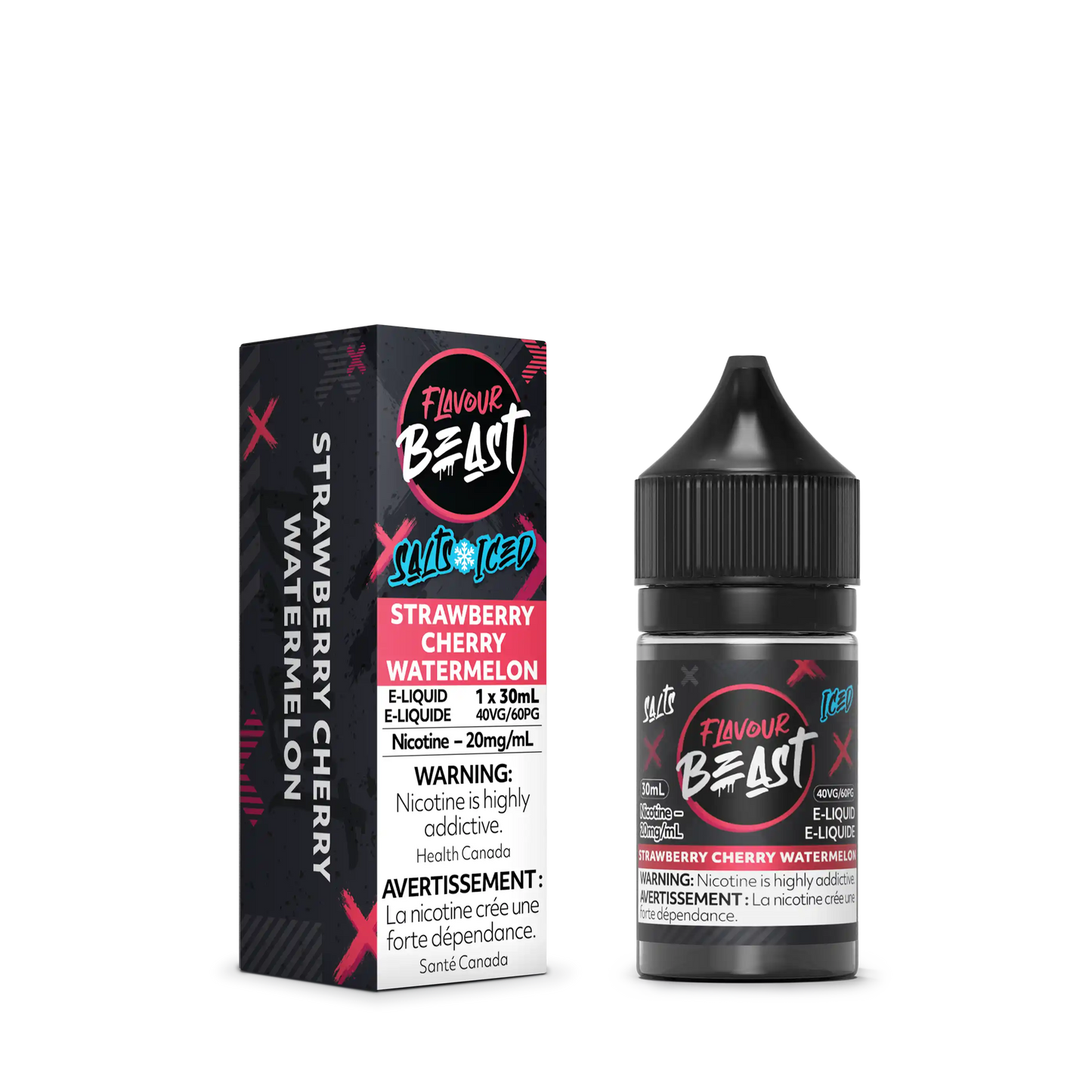 Strawberry Cherry Watermelon Iced by Flavour Beast Salt