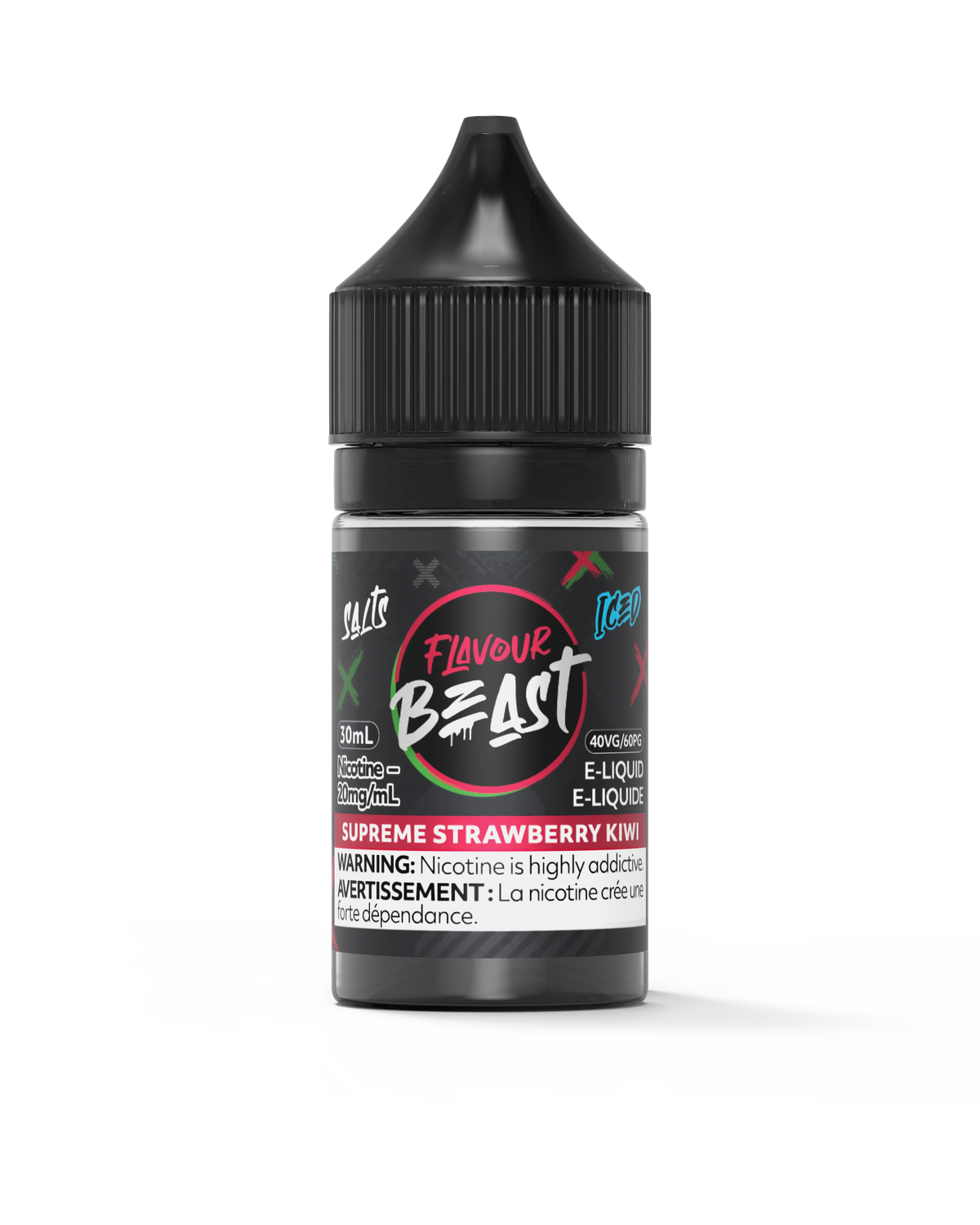 Supreme Strawberry Kiwi Iced by Flavour Beast Salt by FLAVOUR BEAST — view 2