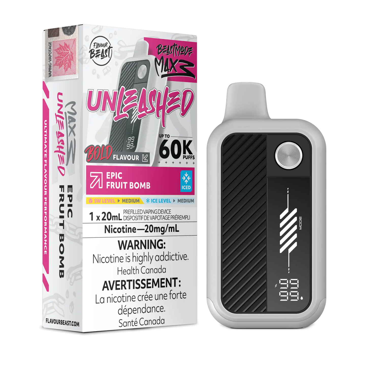 Epic Fruit Bomb Iced Flavour Beast Mode Max 3 - Disposable Vape 60K