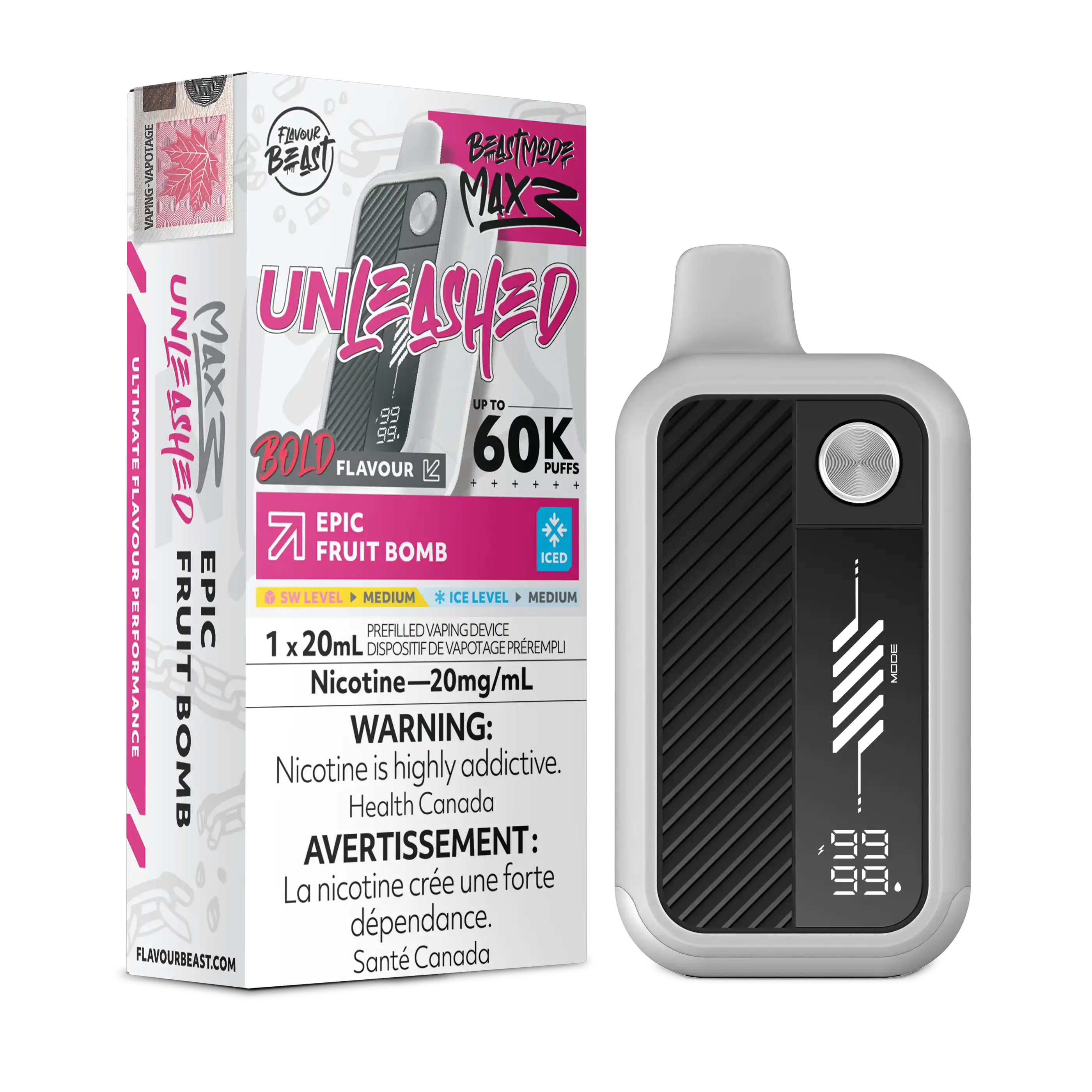 Epic Fruit Bomb Iced Flavour Beast Mode Max 3 - Disposable Vape 60K