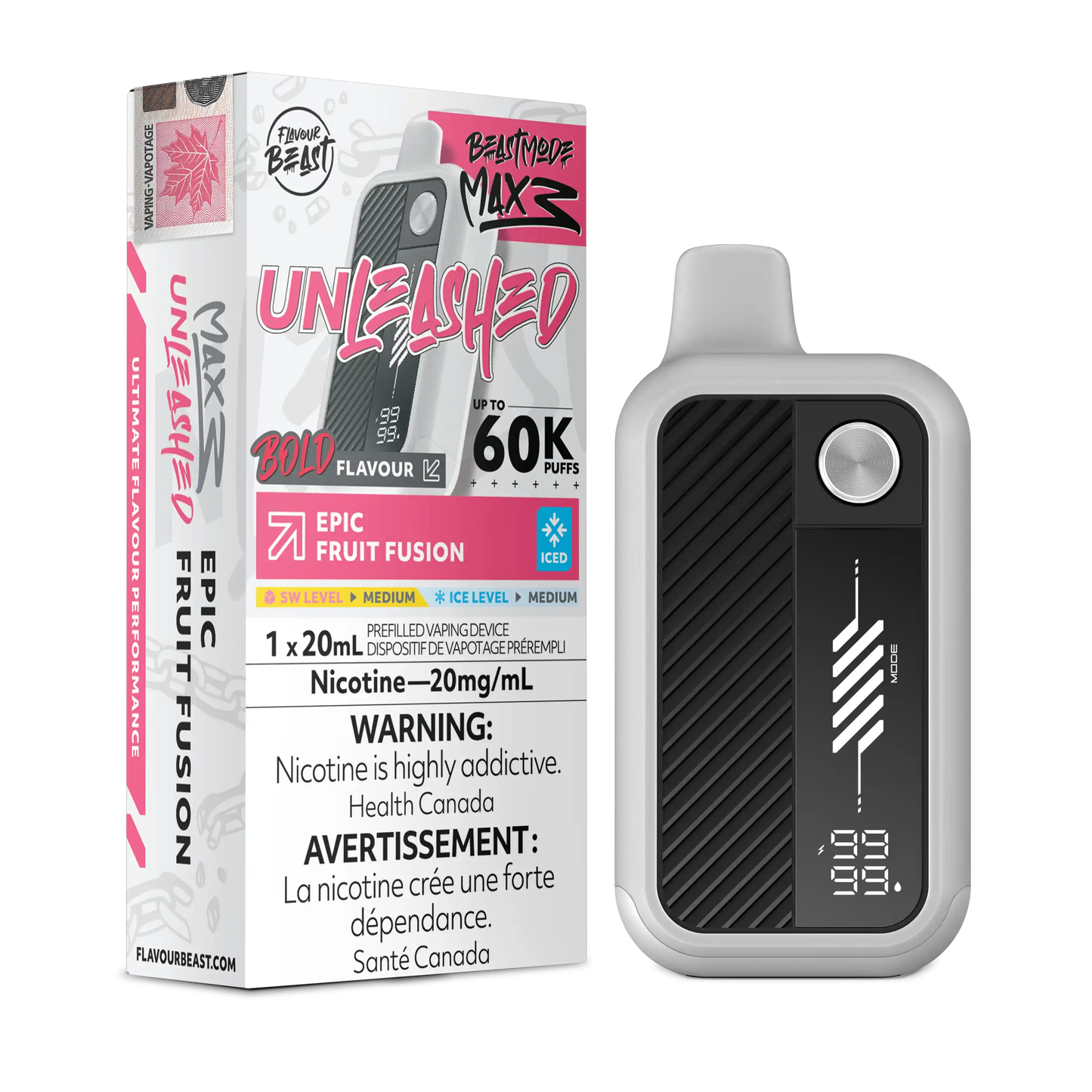 Epic Fruit Fusion Iced Flavour Beast Mode Max 3 - Disposable Vape 60K