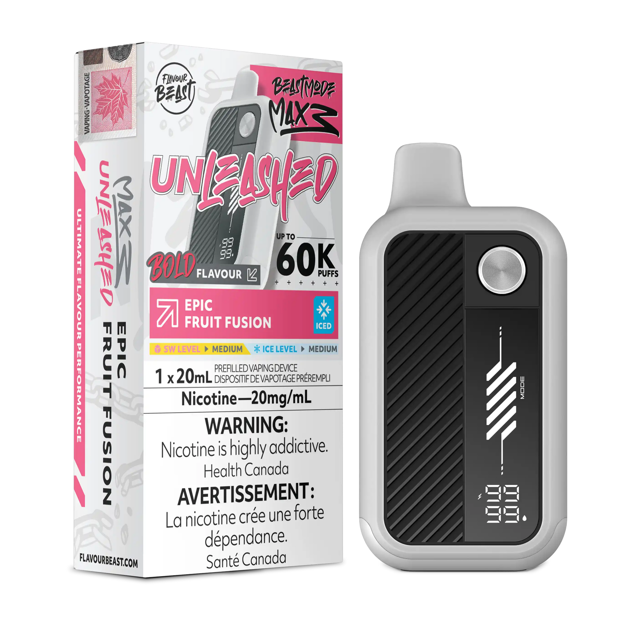 Epic Fruit Fusion Iced Flavour Beast Mode Max 3 - Disposable Vape 60K