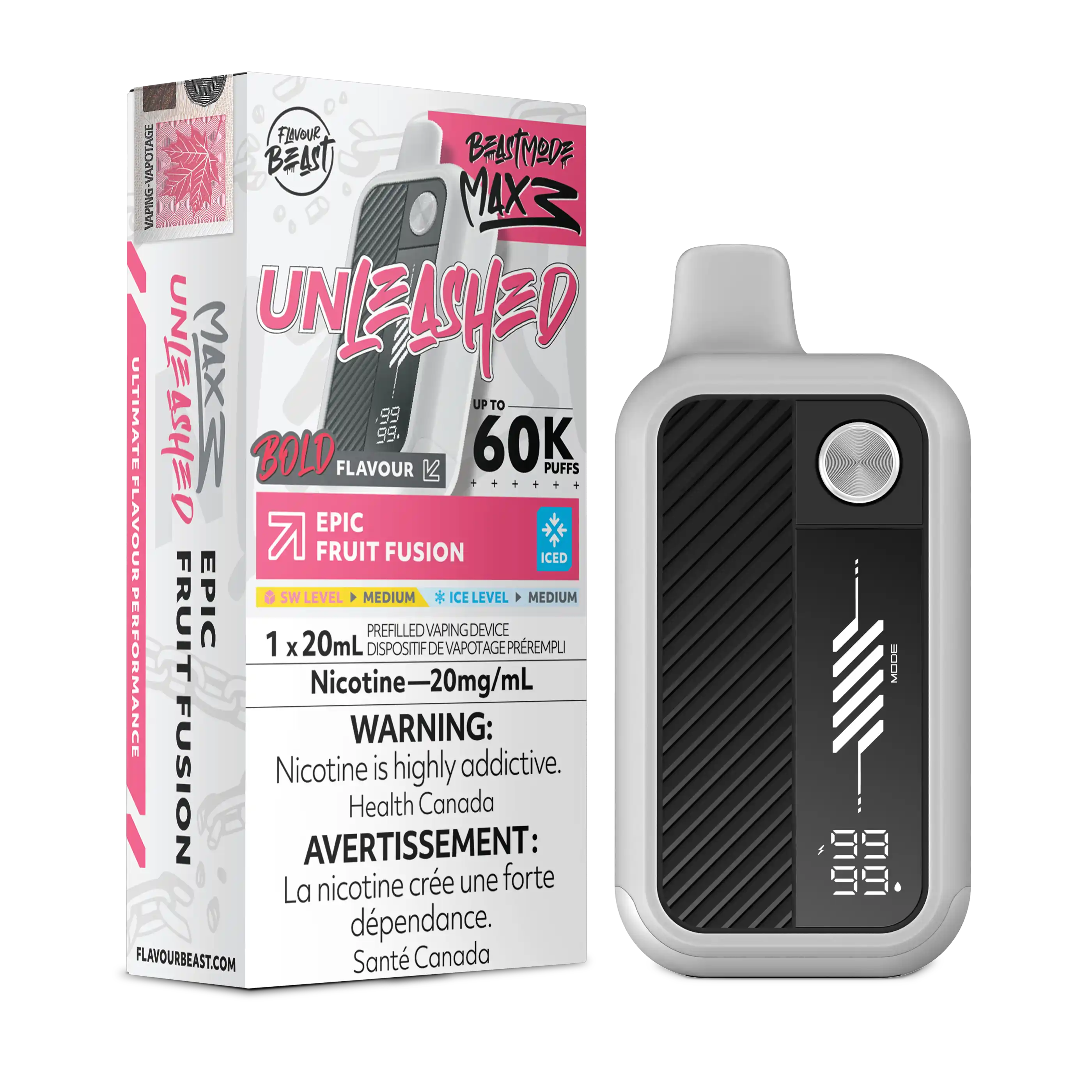 Epic Fruit Fusion Iced Flavour Beast Mode Max 3 - Disposable Vape 60K