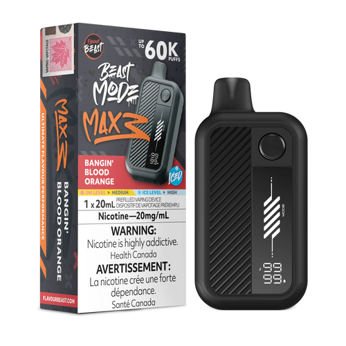 Bangin' Blood Orange Iced Flavour Beast Mode Max 3 - Disposable Vape 60K