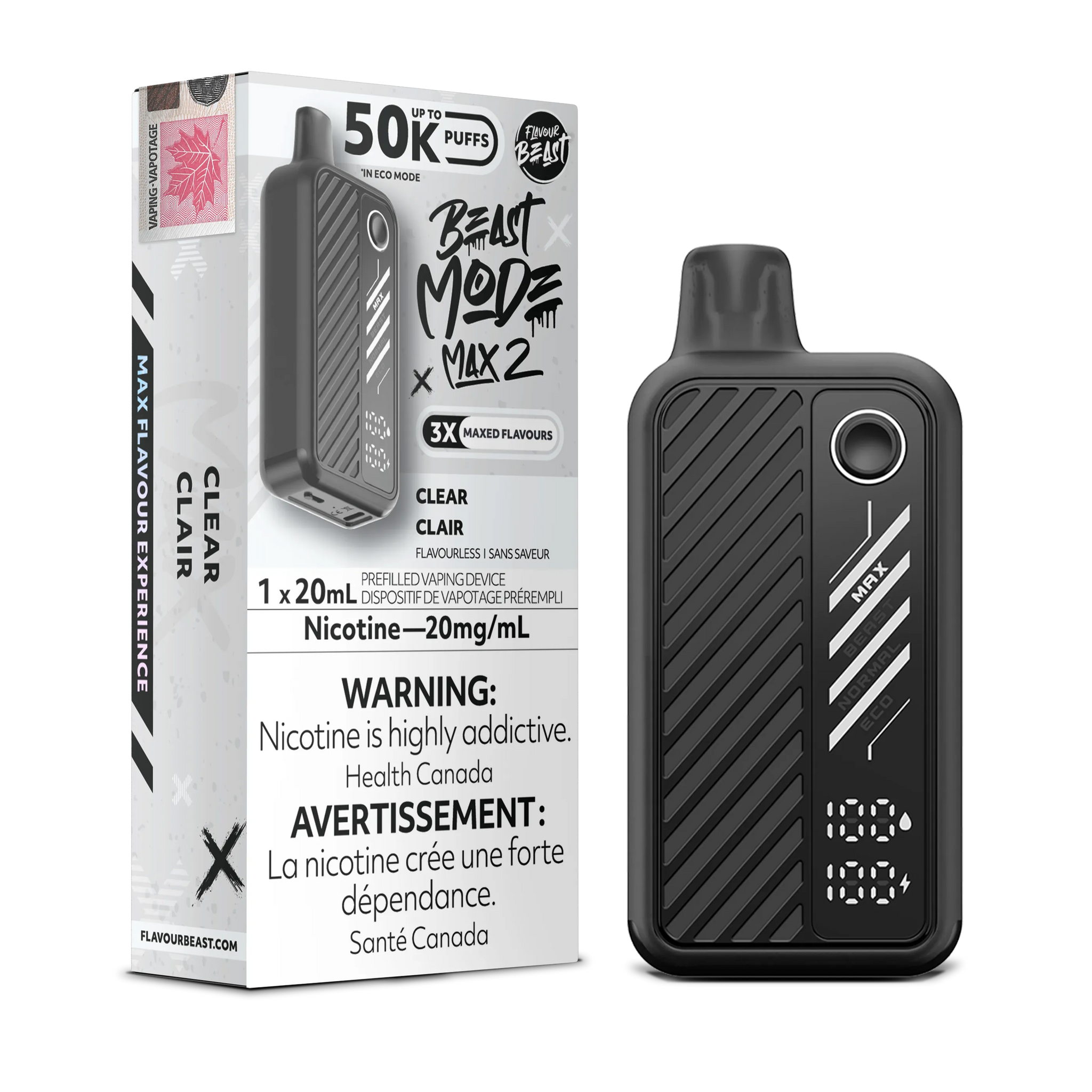 Clear Flavour Beast Mode Max 2 - Disposable 50K