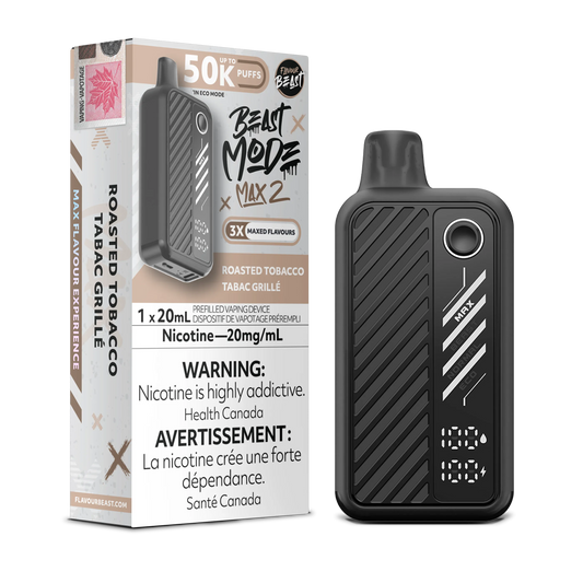 Roasted Tobacco Flavour Beast Mode Max 2 - Disposable 50K