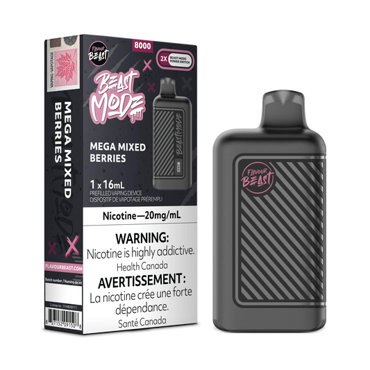 Mega Mixed Berries Flavour Beast Mode - Disposable 8K