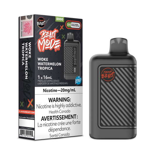 Woke Watermelon Tropica Iced Flavour Beast Mode - Disposable 8K