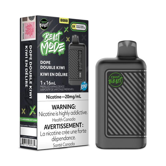 Dope Double Kiwi Iced Flavour Beast Mode - Disposable 8K