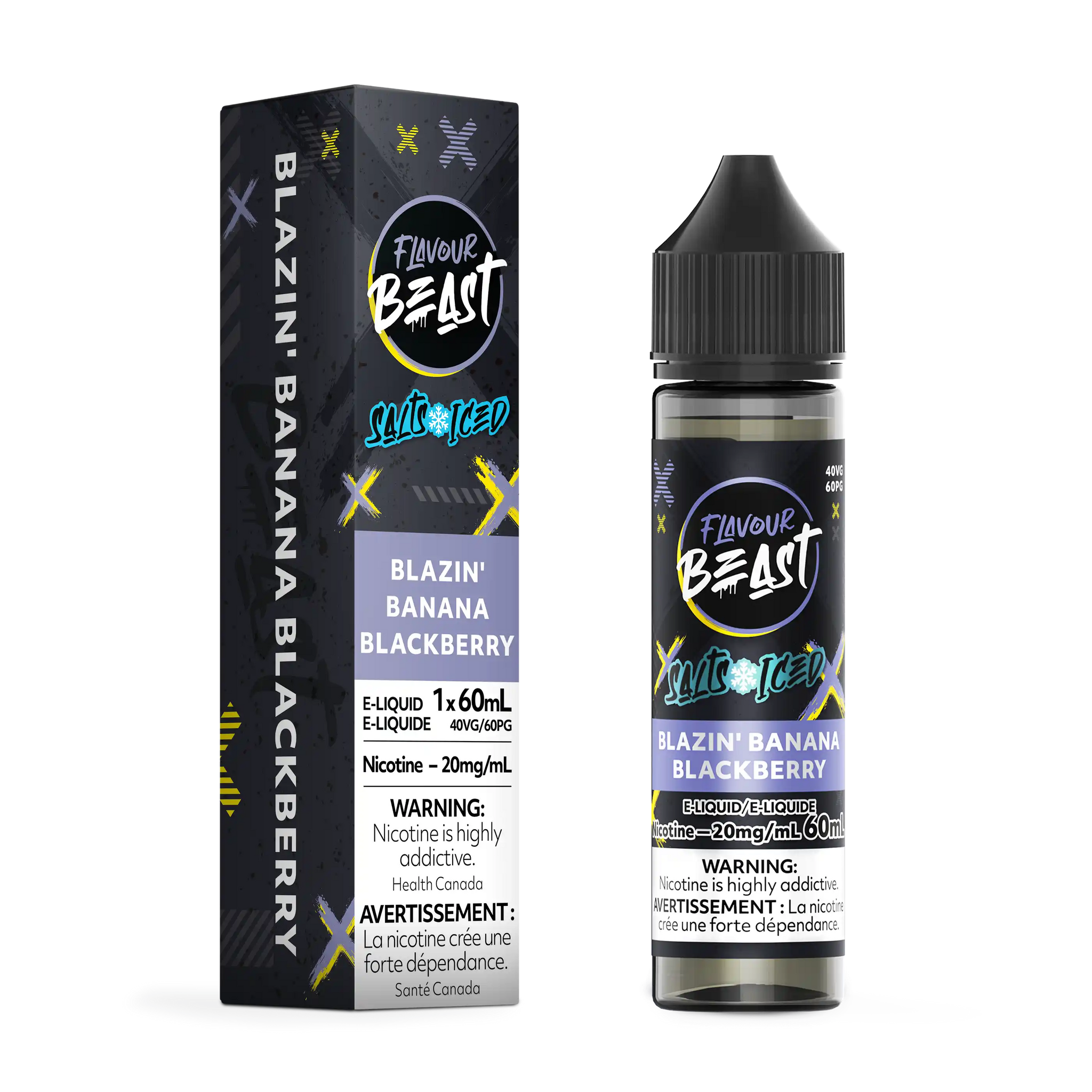 Blazin' Banana Blackberry Iced by Flavour Beast Salt