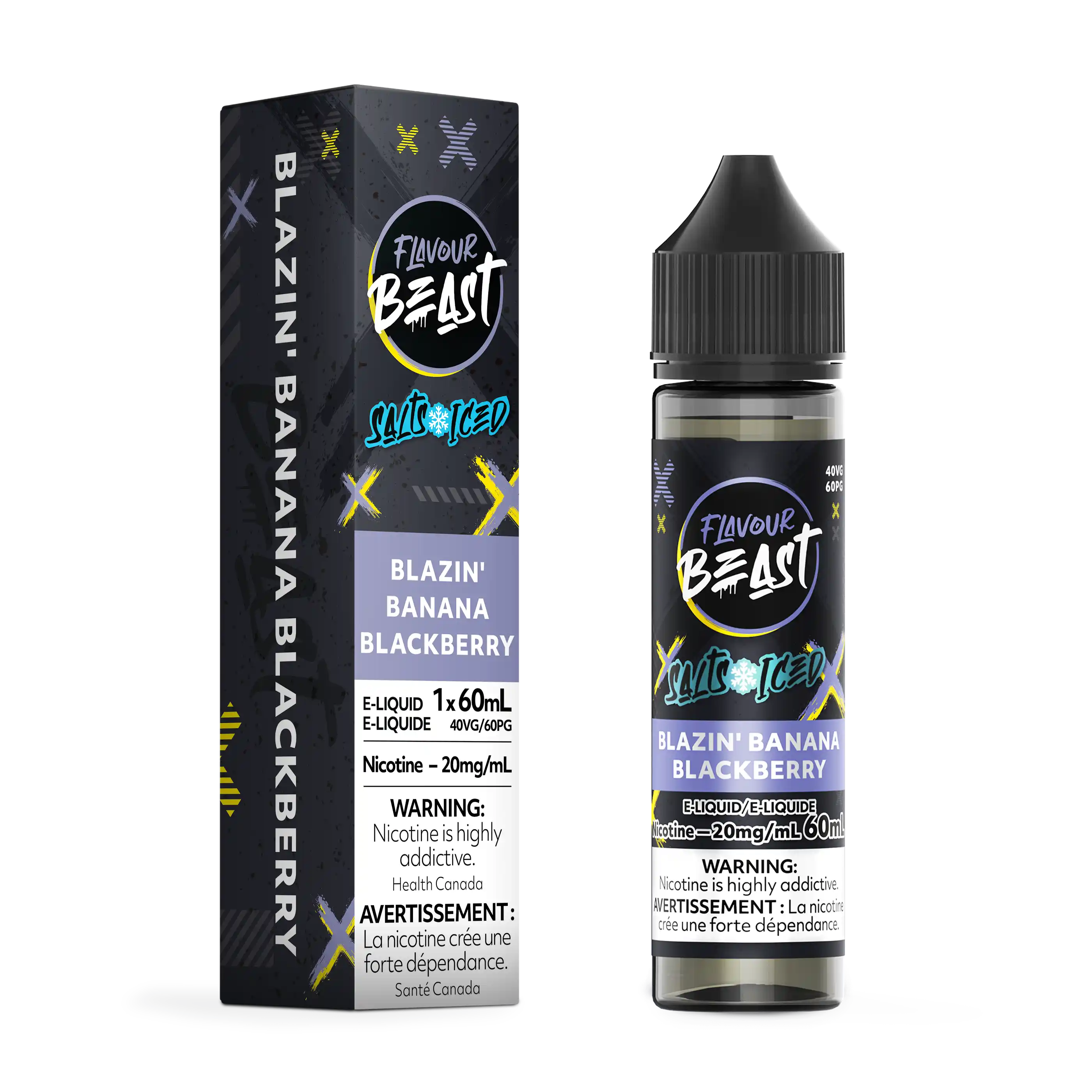 Blazin' Banana Blackberry Iced by Flavour Beast Salt