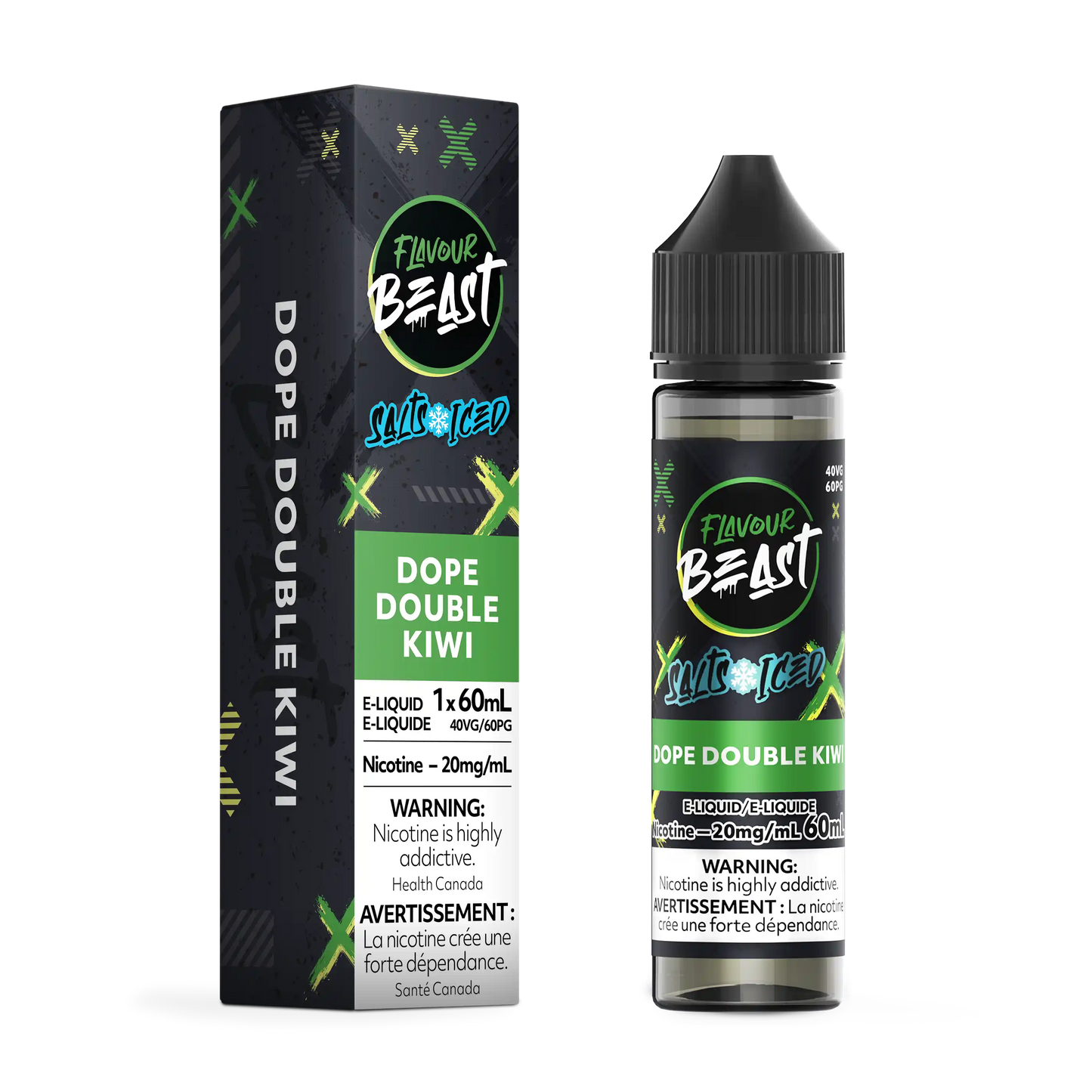 Dope Double Kiwi Iced by Flavour Beast Salt