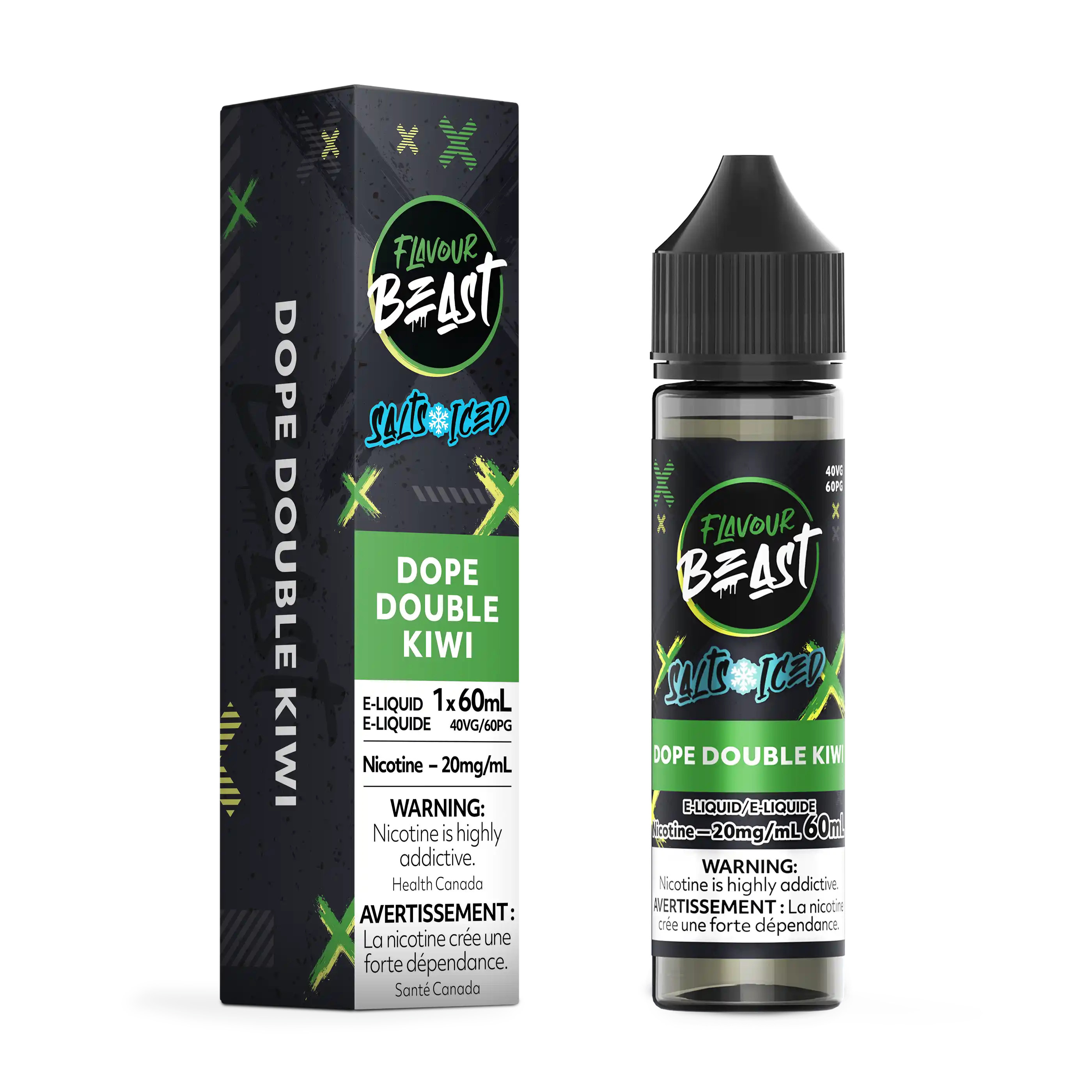 Dope Double Kiwi Iced by Flavour Beast Salt