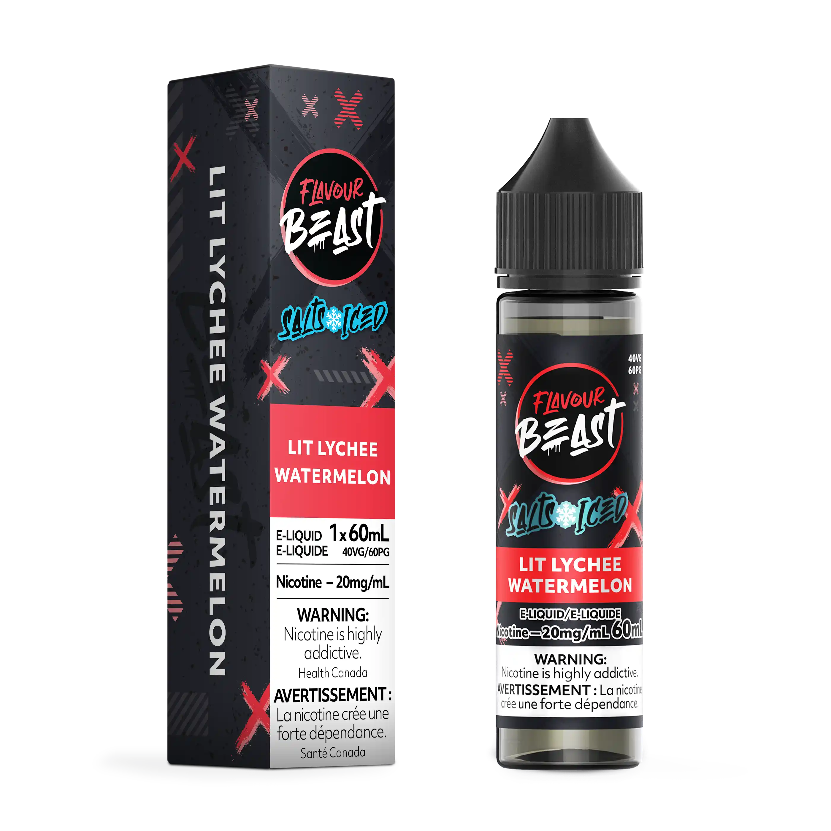 Lit Lychee Watermelon Iced by Flavour Beast Salt