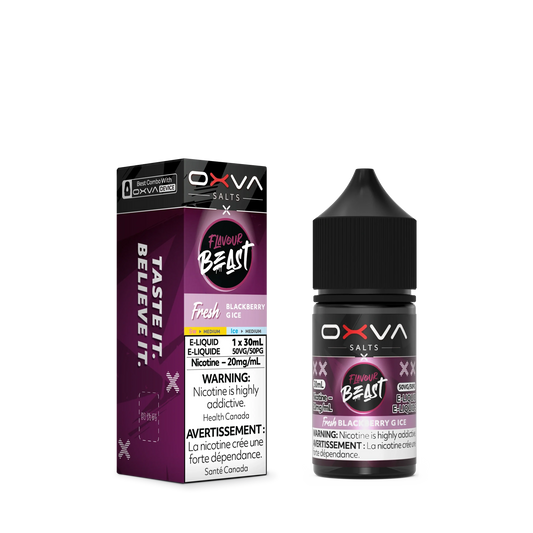 Fresh Blackberry G Ice by Flavour Beast x OXVA E-Liquid Salt