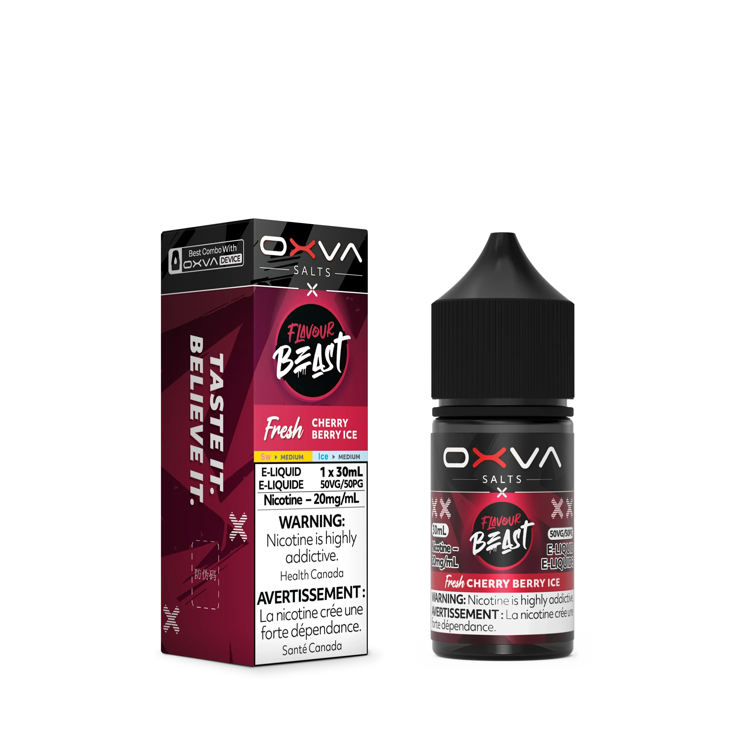 Fresh Cherry Berry Ice by Flavour Beast x OXVA E-Liquid Salt