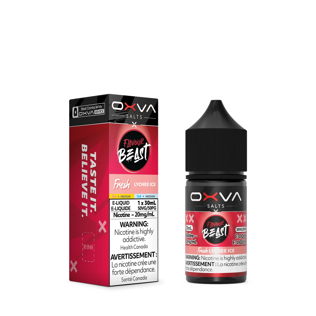 Fresh Lychee Ice by Flavour Beast x OXVA E-Liquid Salt