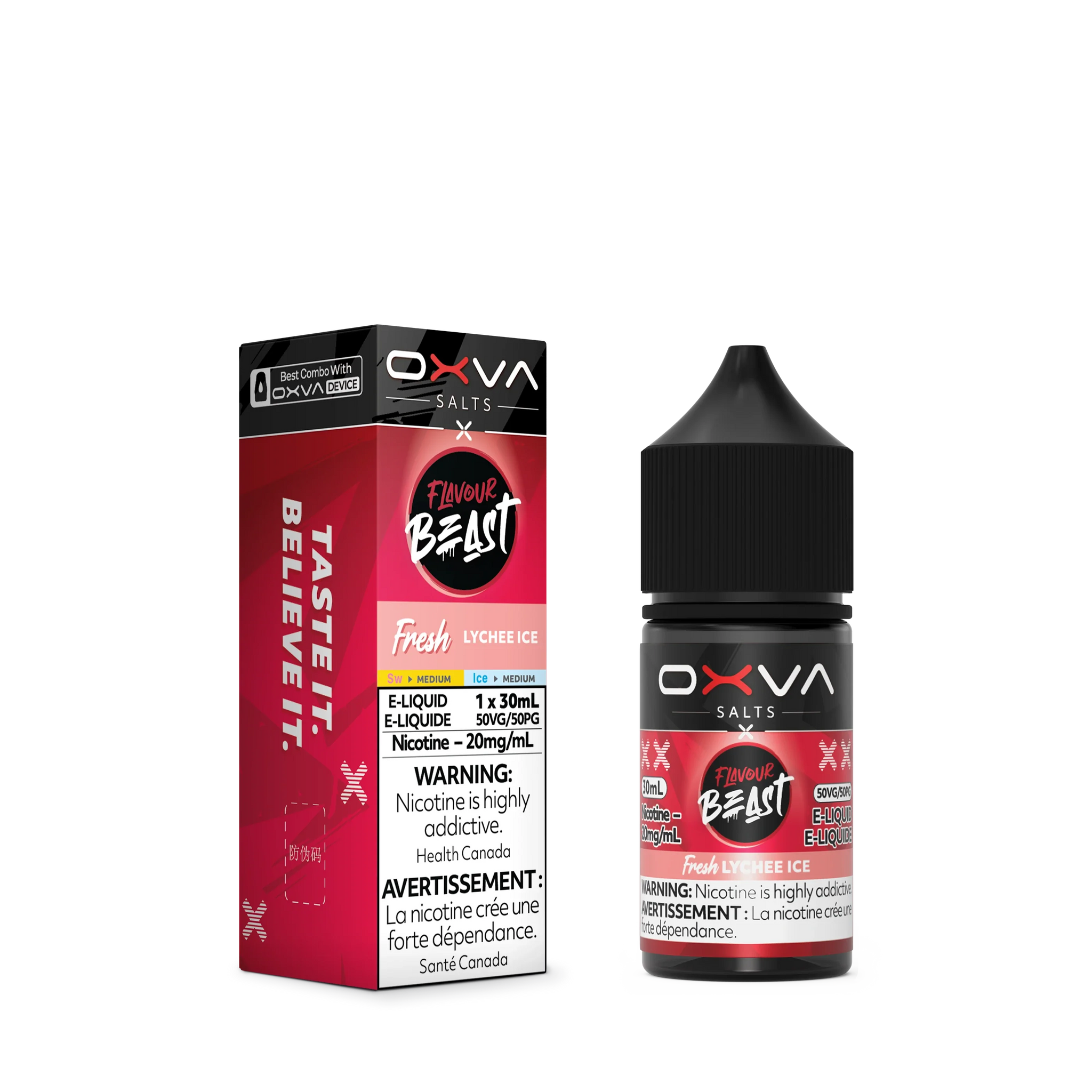 Fresh Lychee Ice by Flavour Beast x OXVA E-Liquid Salt