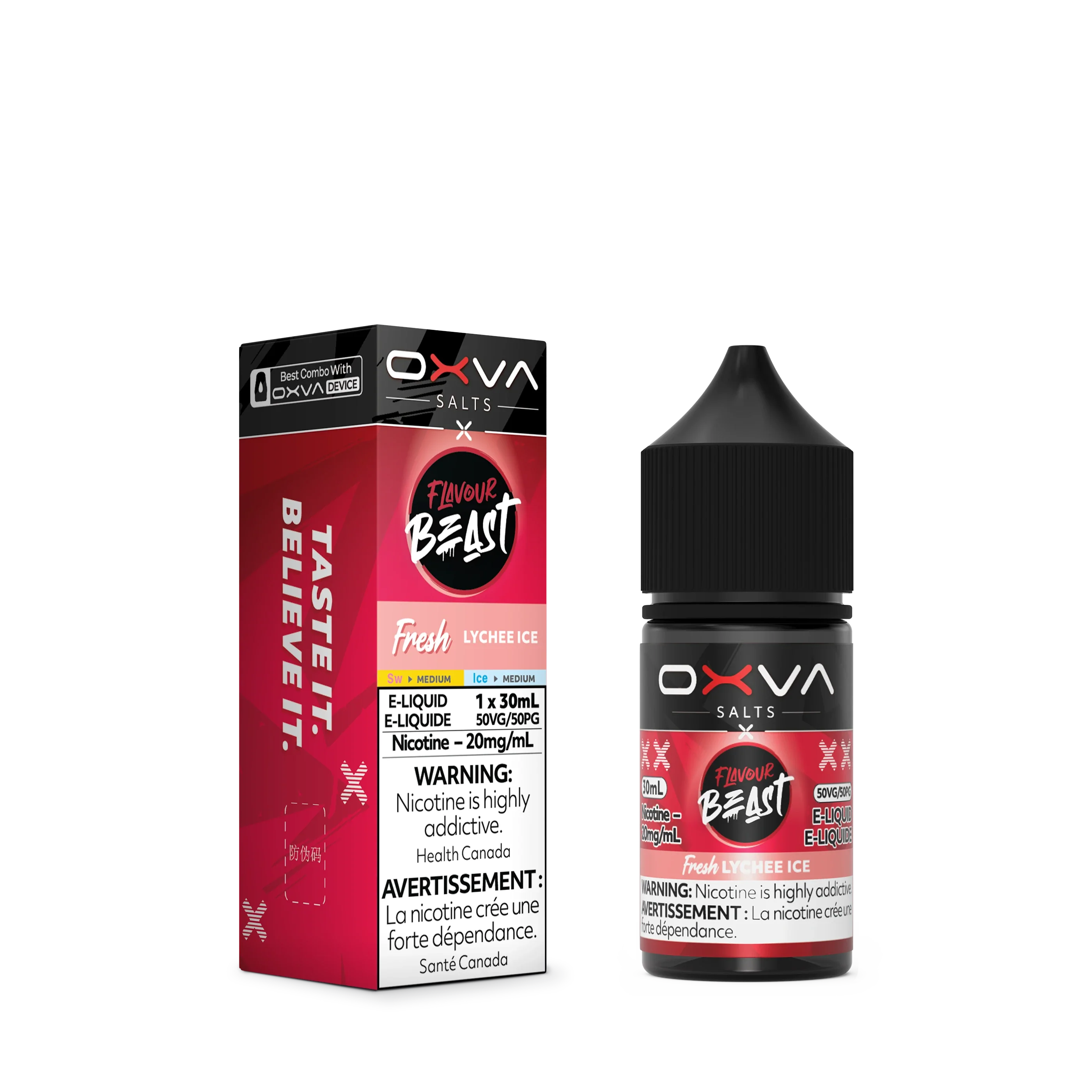 Fresh Lychee Ice by Flavour Beast x OXVA E-Liquid Salt
