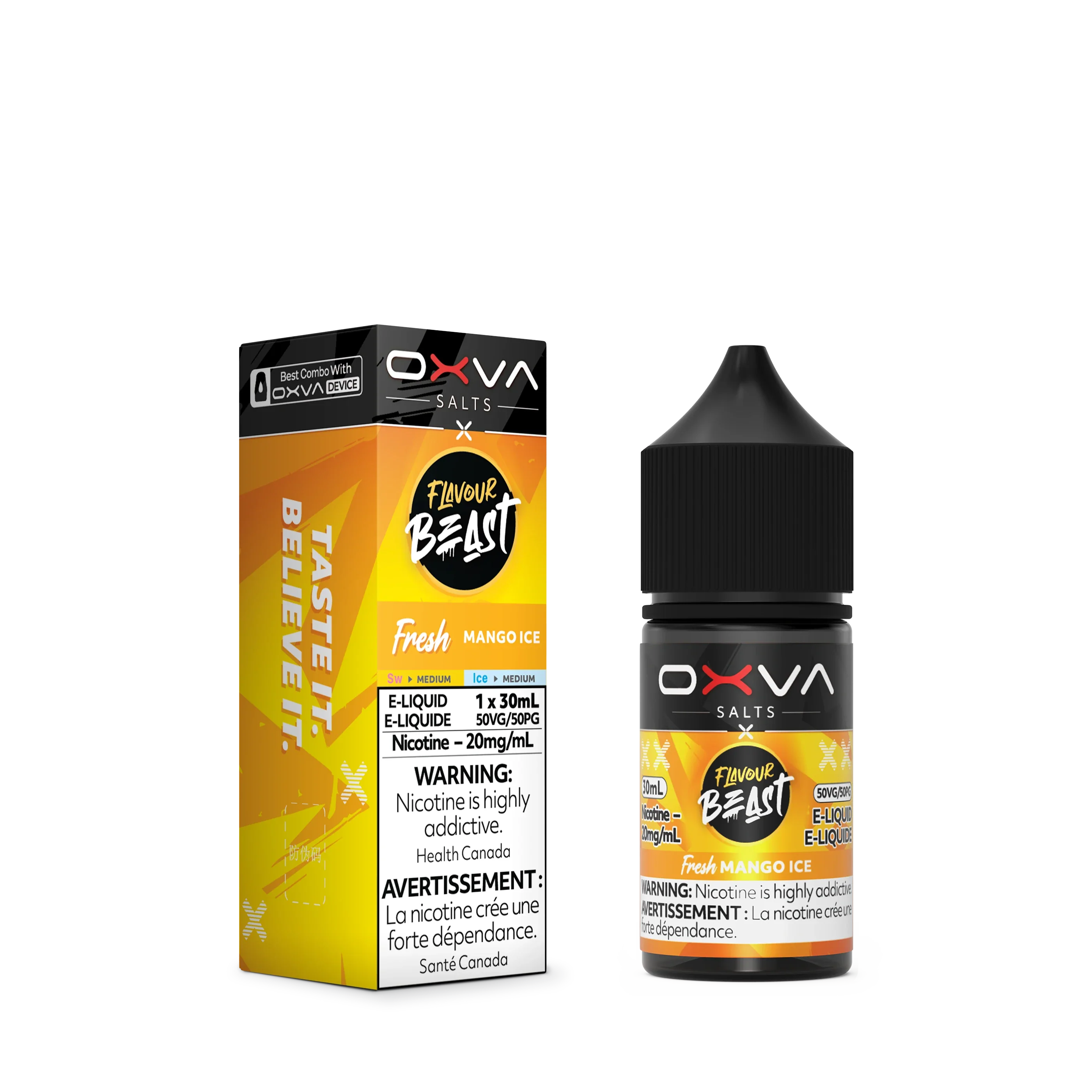 Fresh Mango Ice by Flavour Beast x OXVA E-Liquid Salt