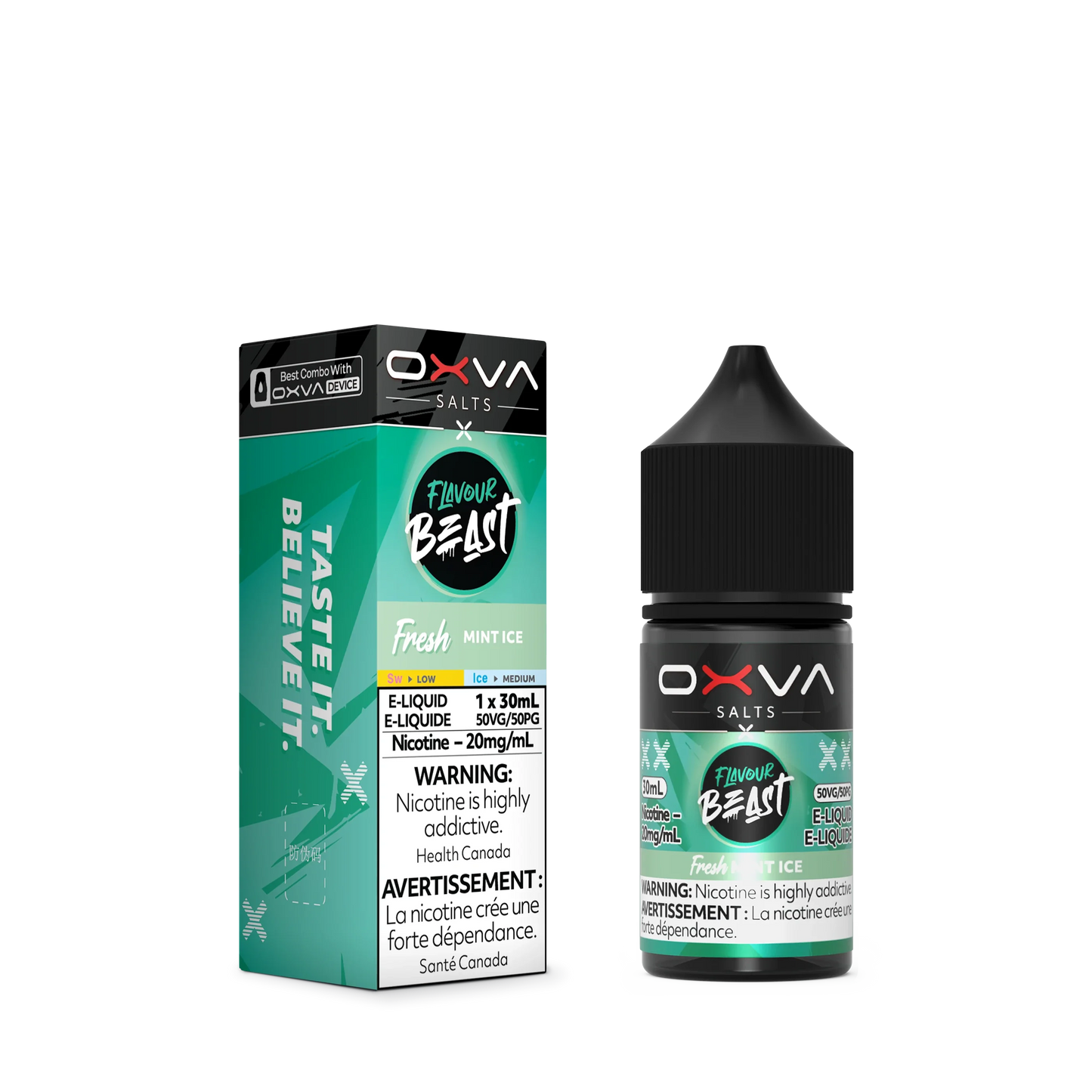 Fresh Mint Ice by Flavour Beast x OXVA E-Liquid Salt