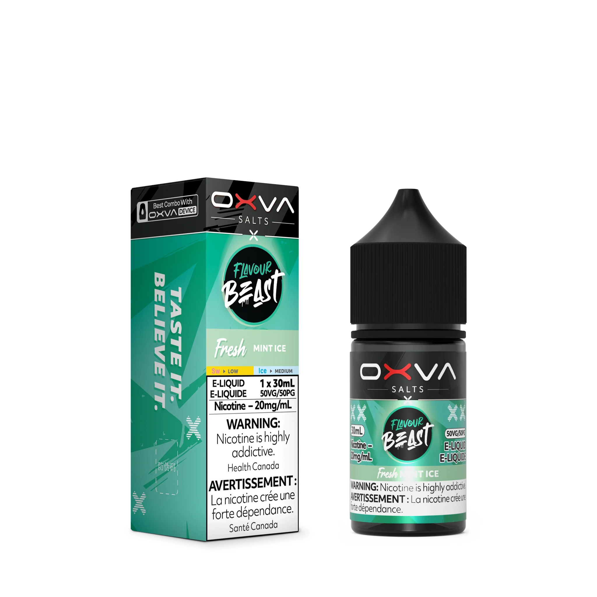 Fresh Mint Ice by Flavour Beast x OXVA E-Liquid Salt