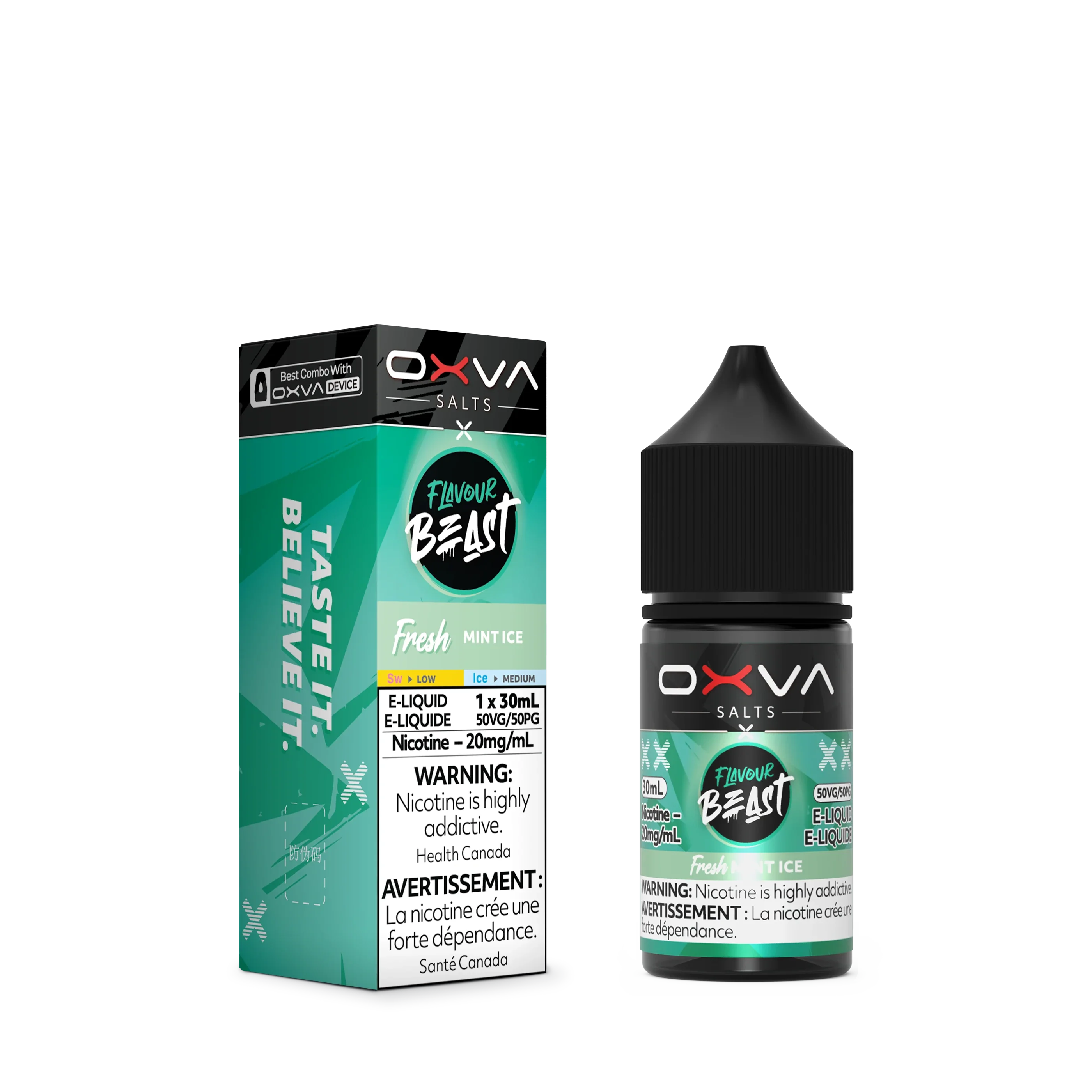 Fresh Mint Ice by Flavour Beast x OXVA E-Liquid Salt