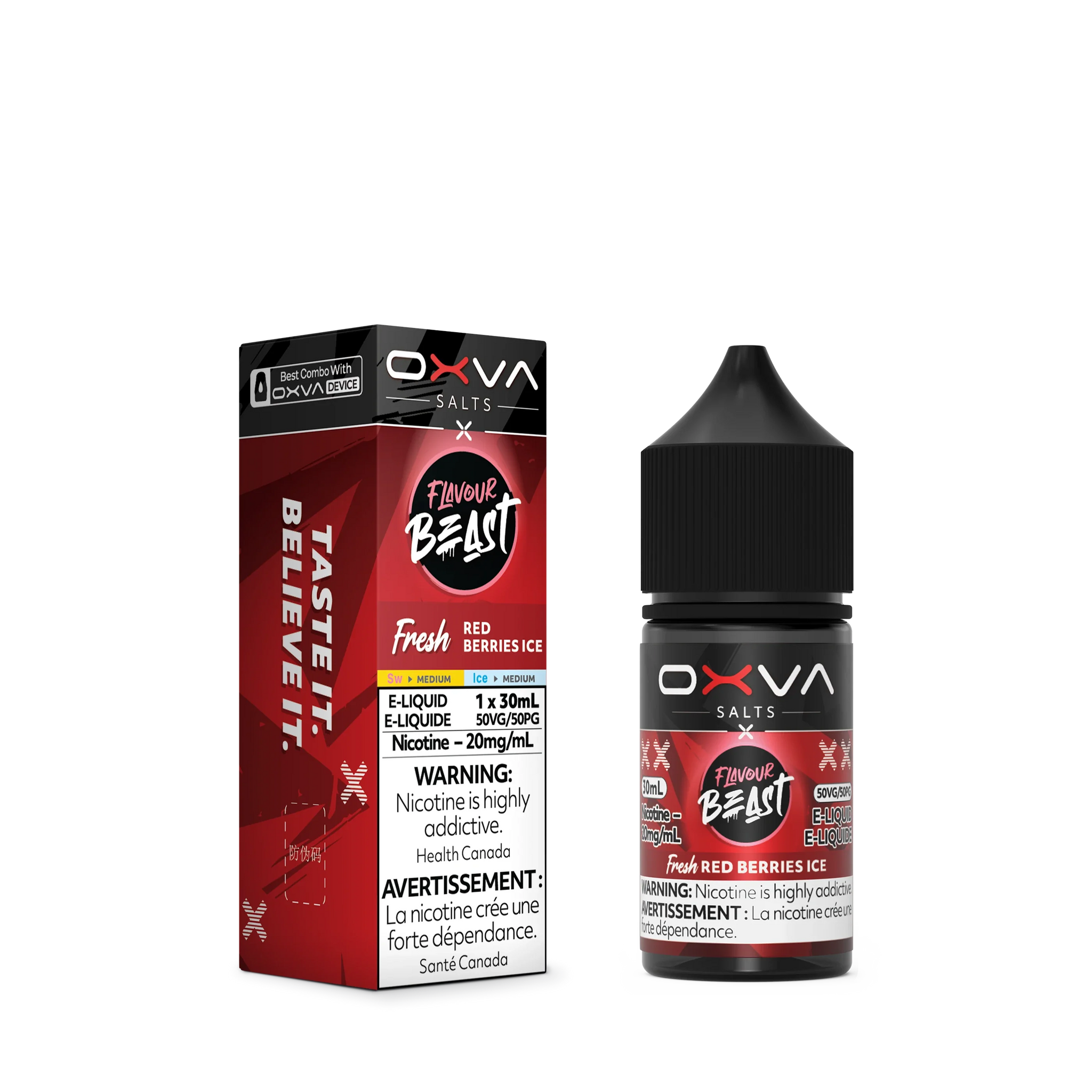 Fresh Red Berries Ice by Flavour Beast x OXVA E-Liquid Salt