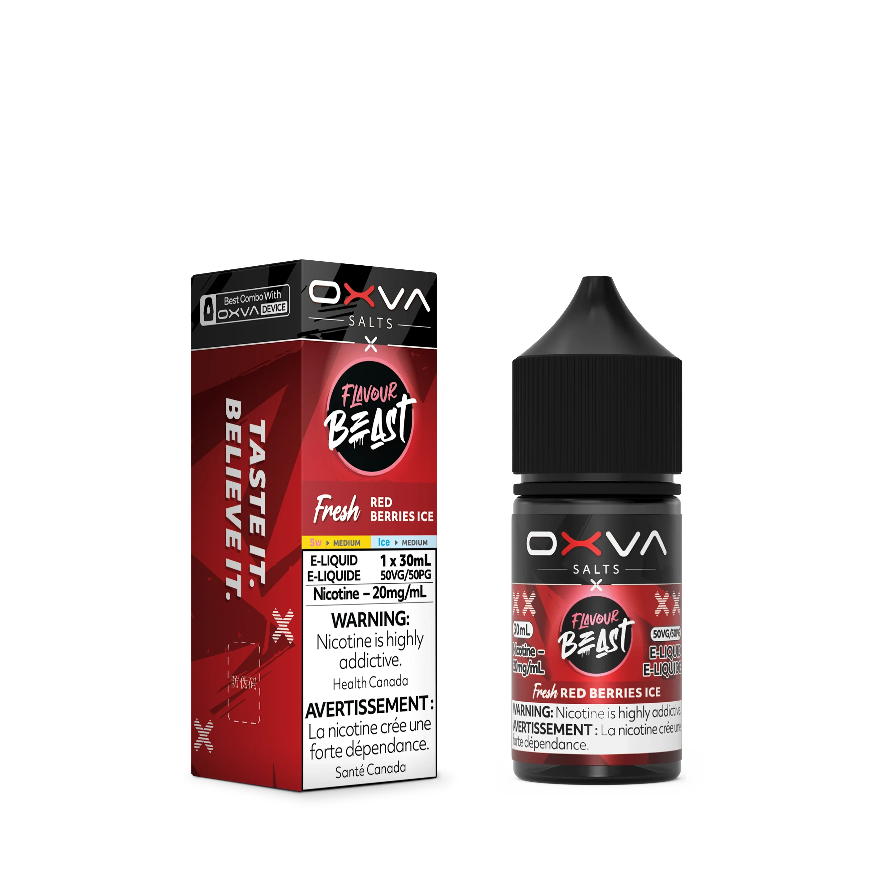 Fresh Red Berries Ice by Flavour Beast x OXVA E-Liquid Salt