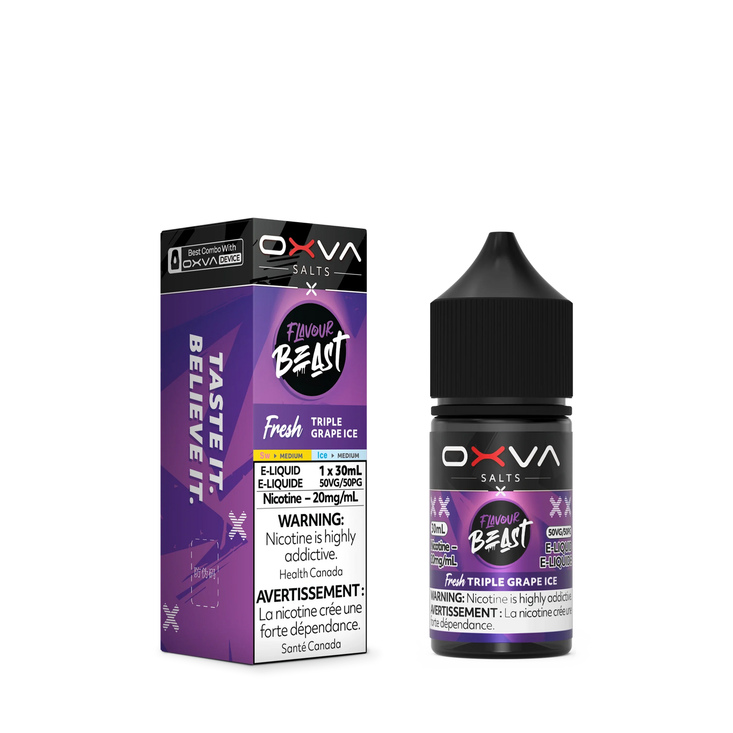 Fresh Triple Grape Ice by Flavour Beast x OXVA E-Liquid Salt