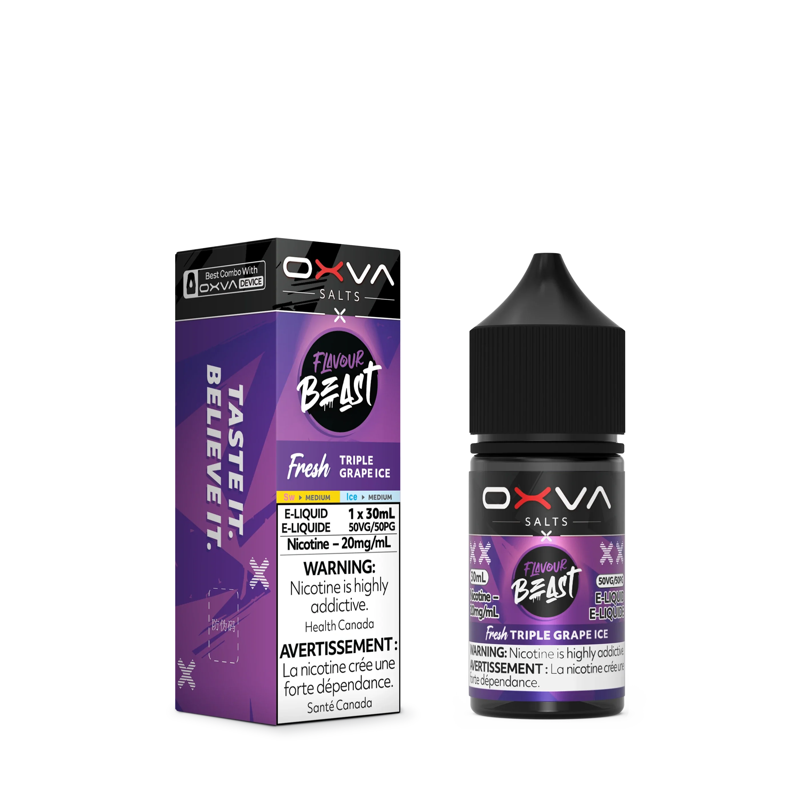 Fresh Triple Grape Ice by Flavour Beast x OXVA E-Liquid Salt