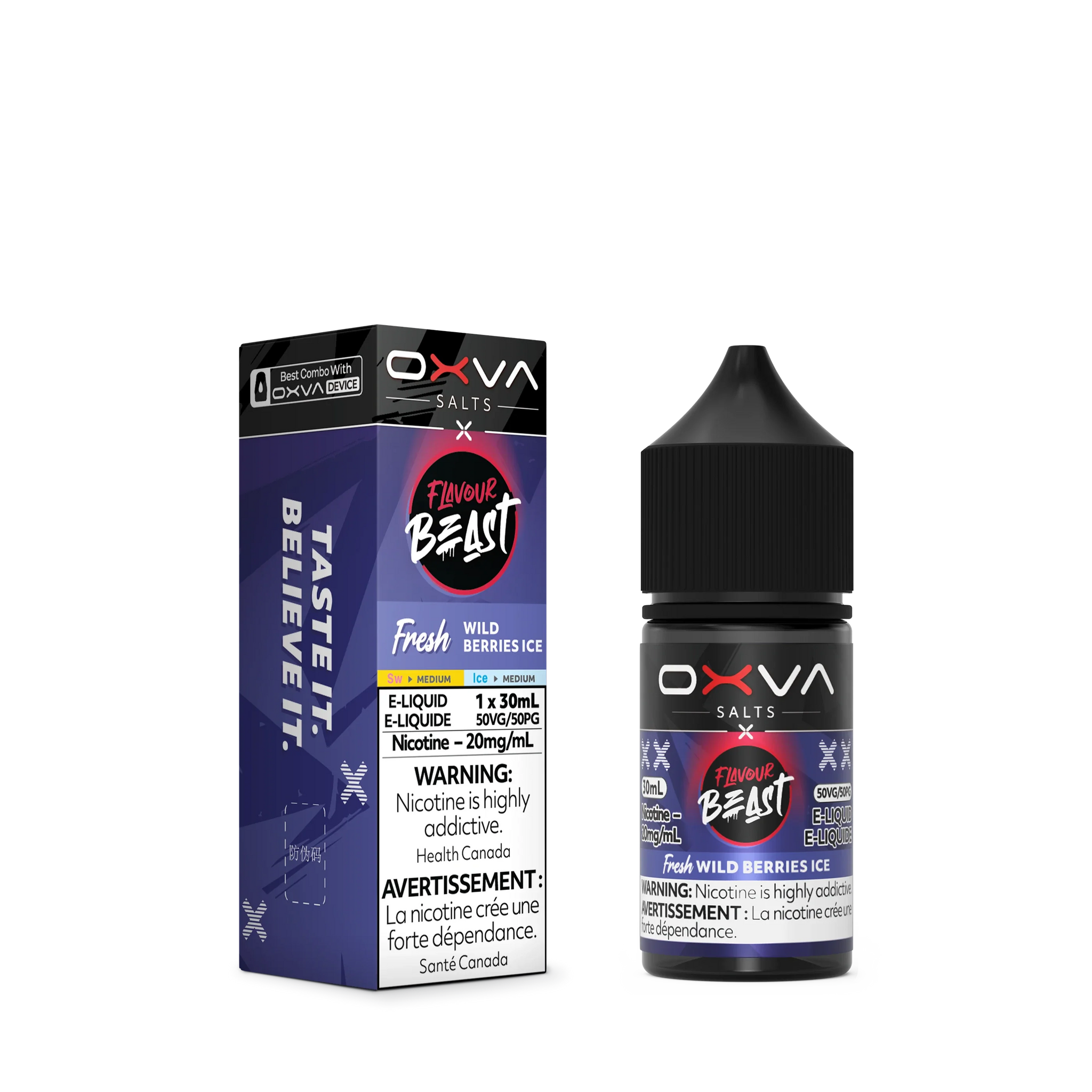 Fresh Wild Berries Ice by Flavour Beast x OXVA E-Liquid Salt