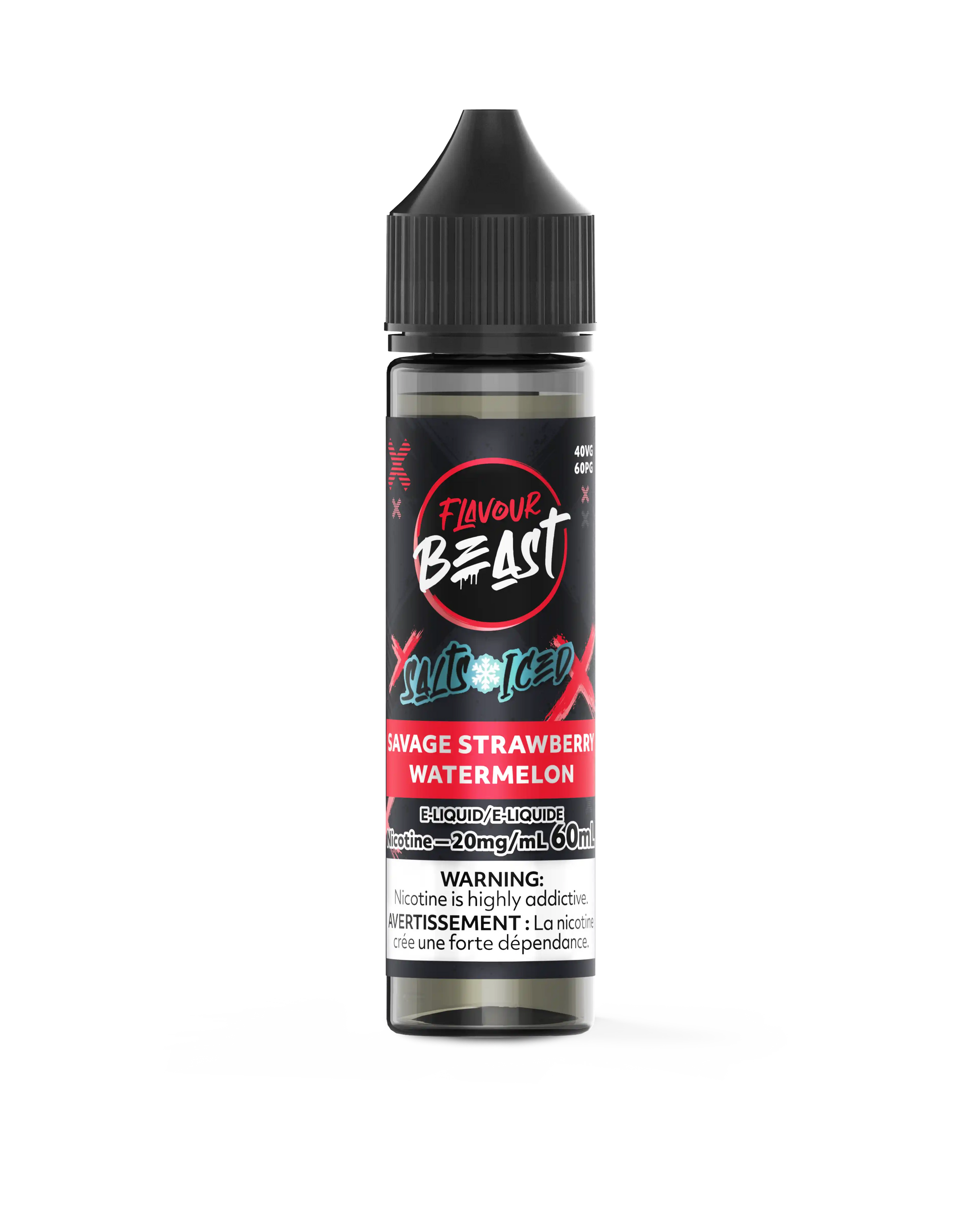Savage Strawberry Watermelon Iced by Flavour Beast Salt