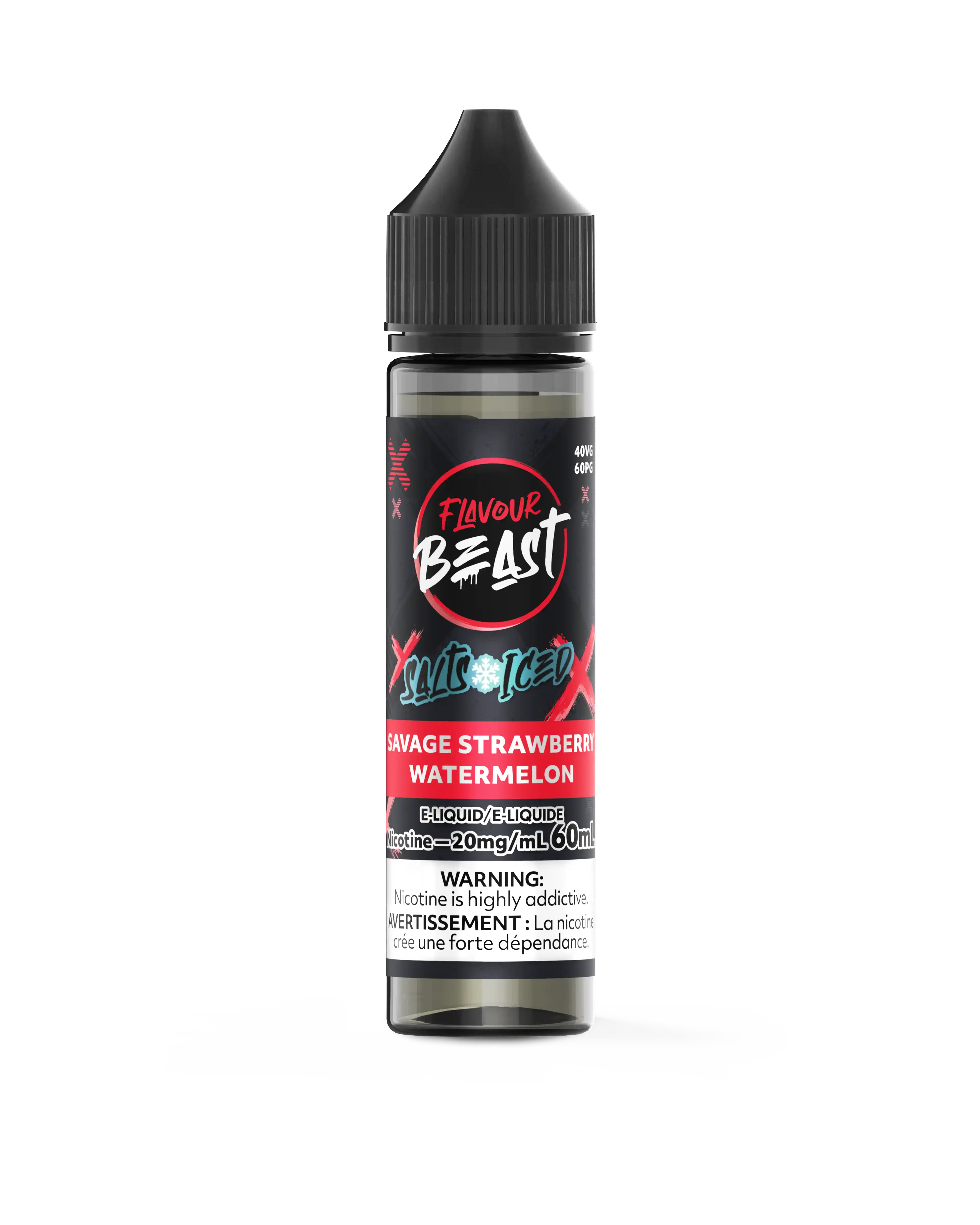 Savage Strawberry Watermelon Iced by Flavour Beast Salt