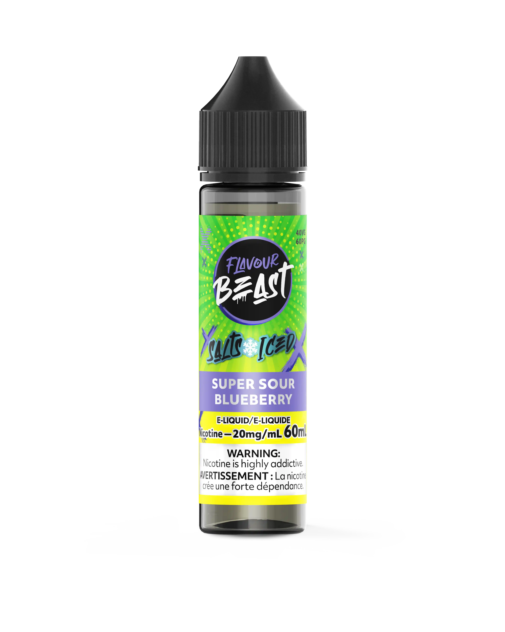 Super Sour Blueberry Iced by Flavour Beast Salt