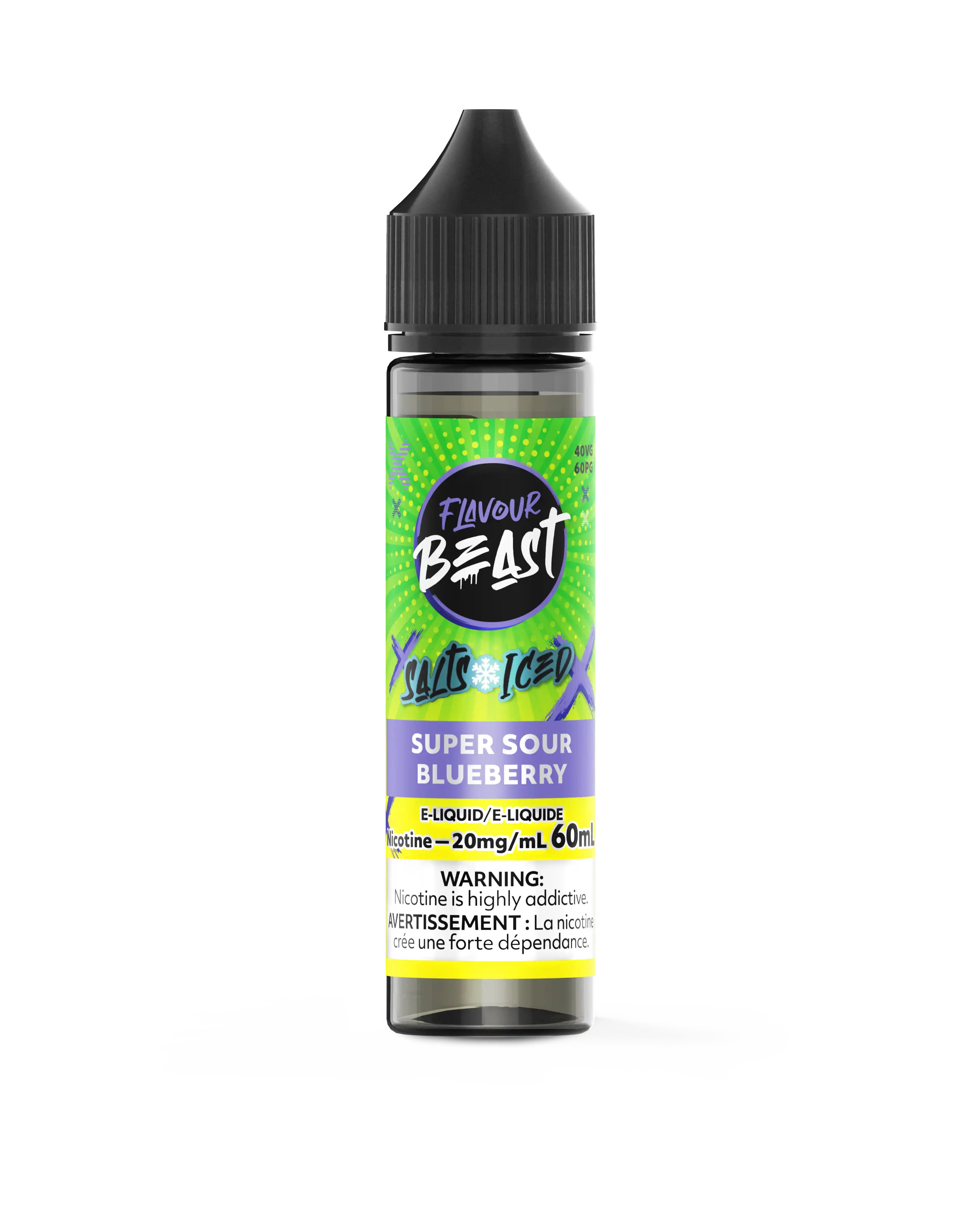 Super Sour Blueberry Iced by Flavour Beast Salt