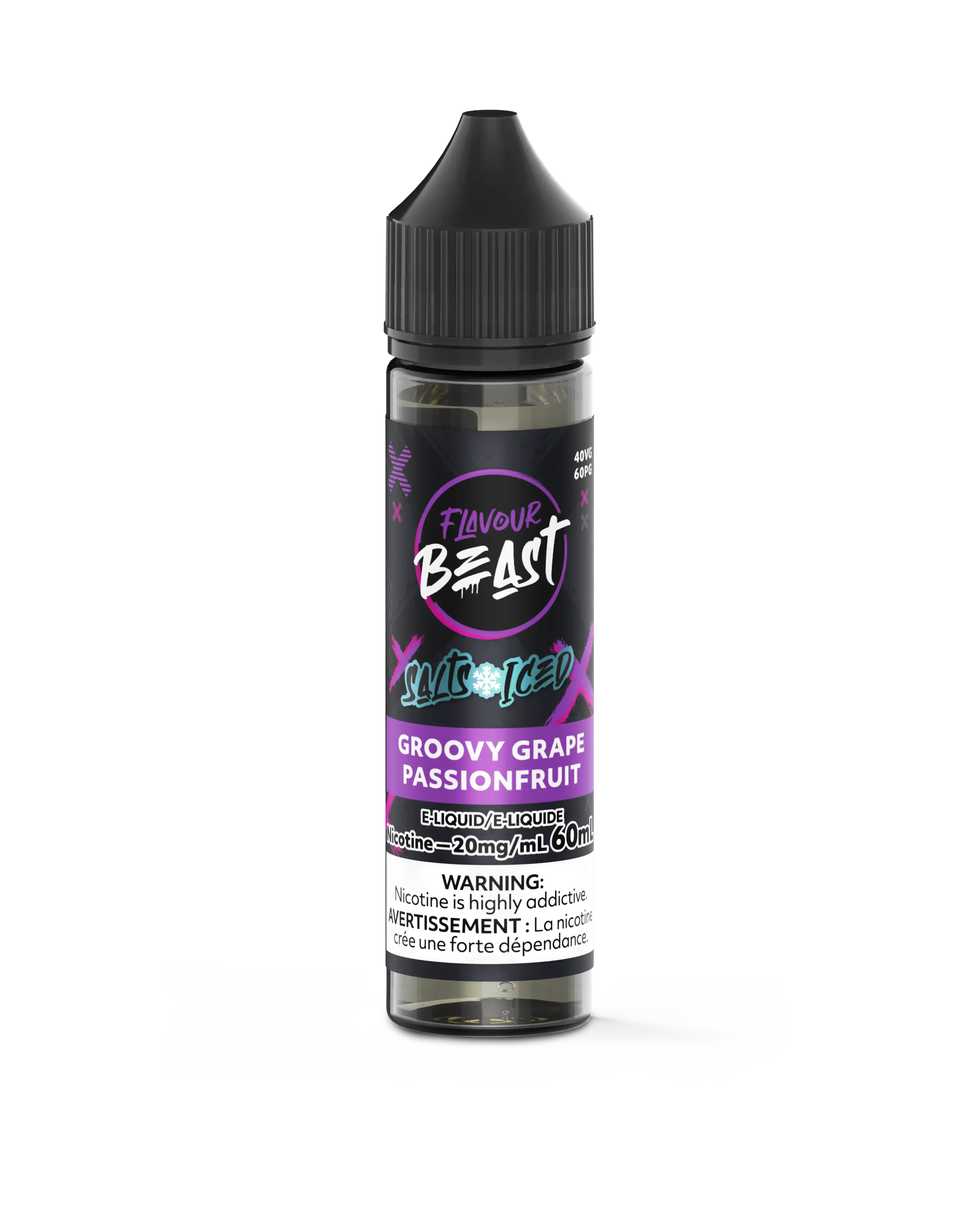 Groovy Grape Passionfruit Iced by Flavour Beast Salt
