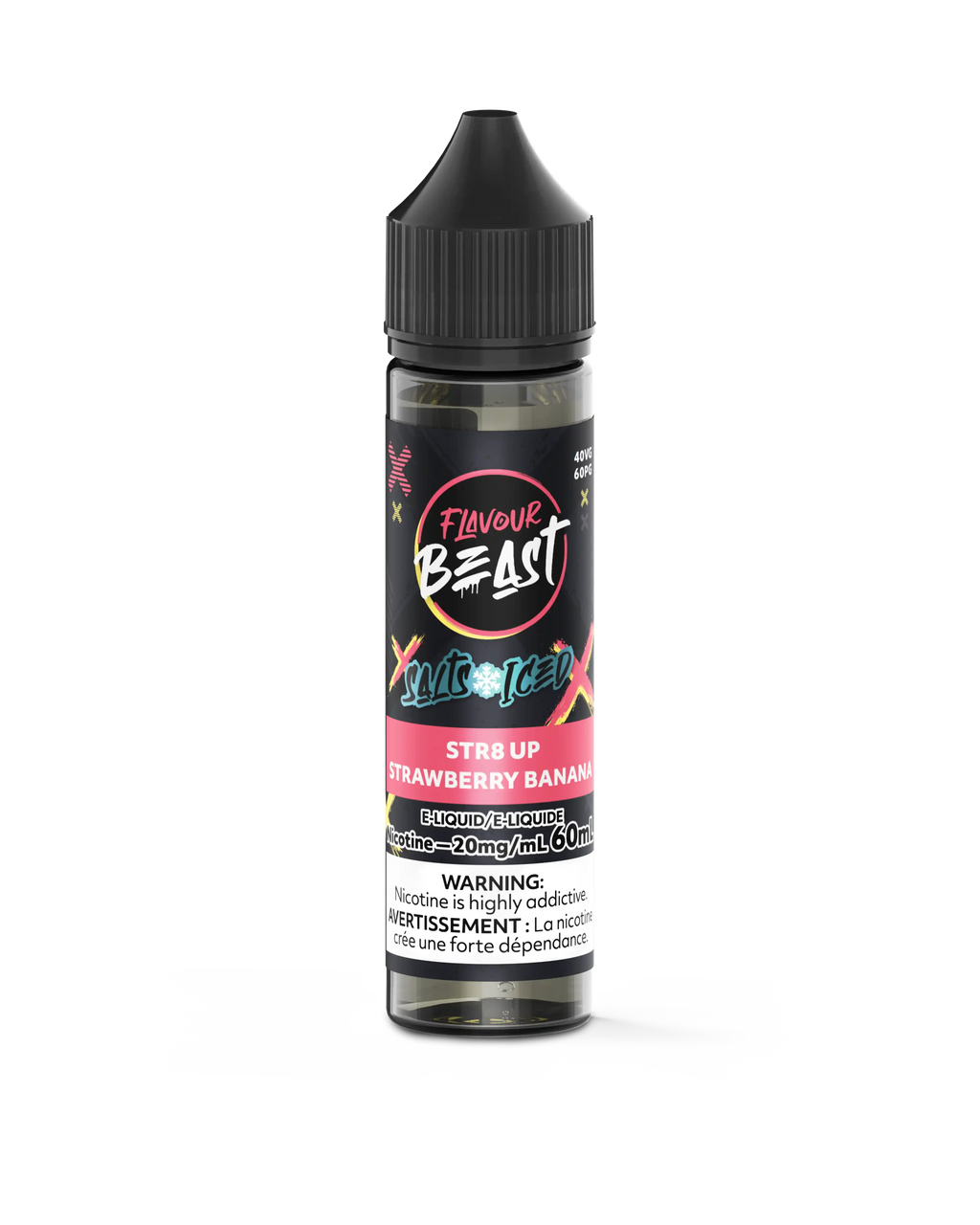 STR8 Up Strawberry Banana Iced by Flavour Beast Salt