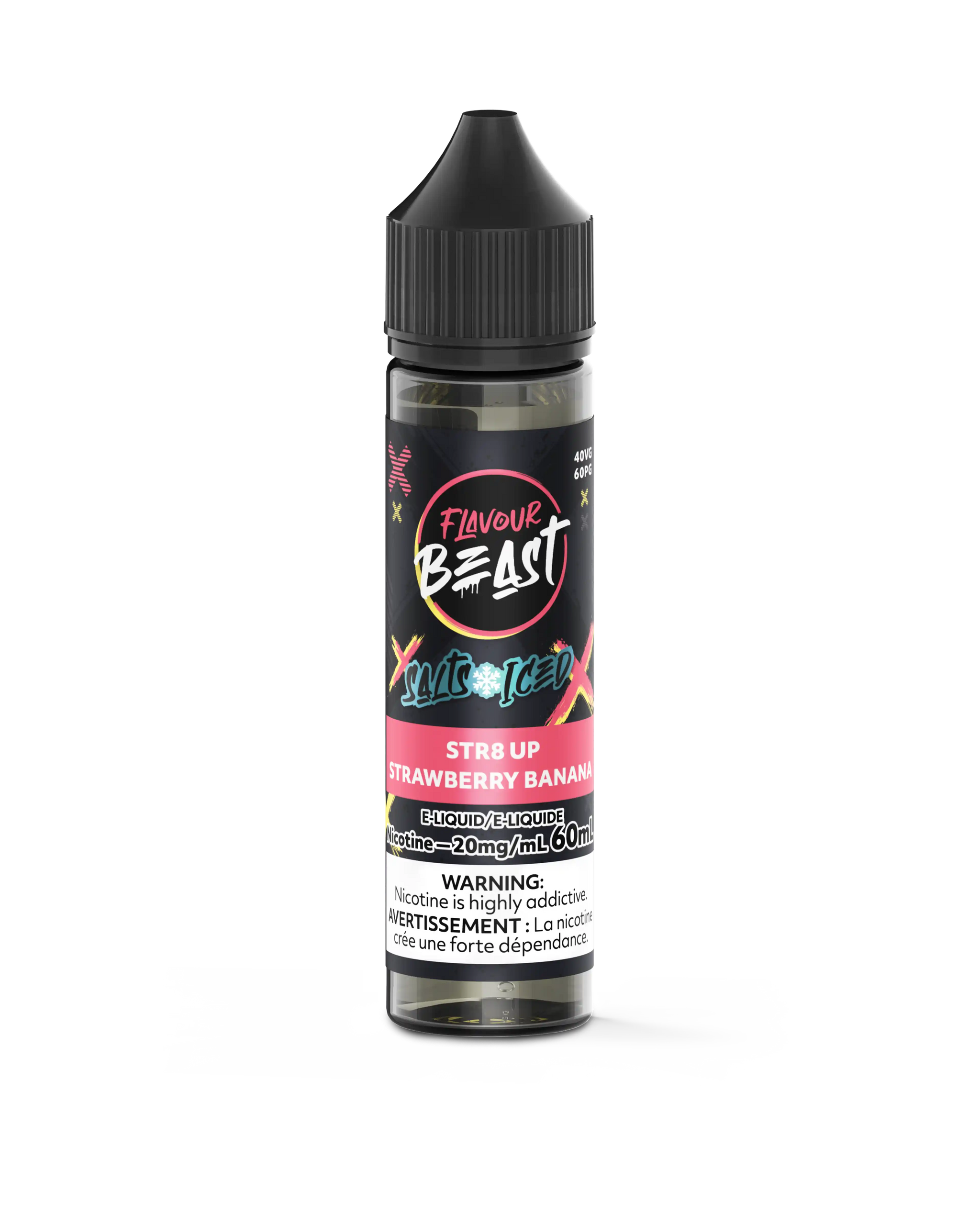 STR8 Up Strawberry Banana Iced by Flavour Beast Salt