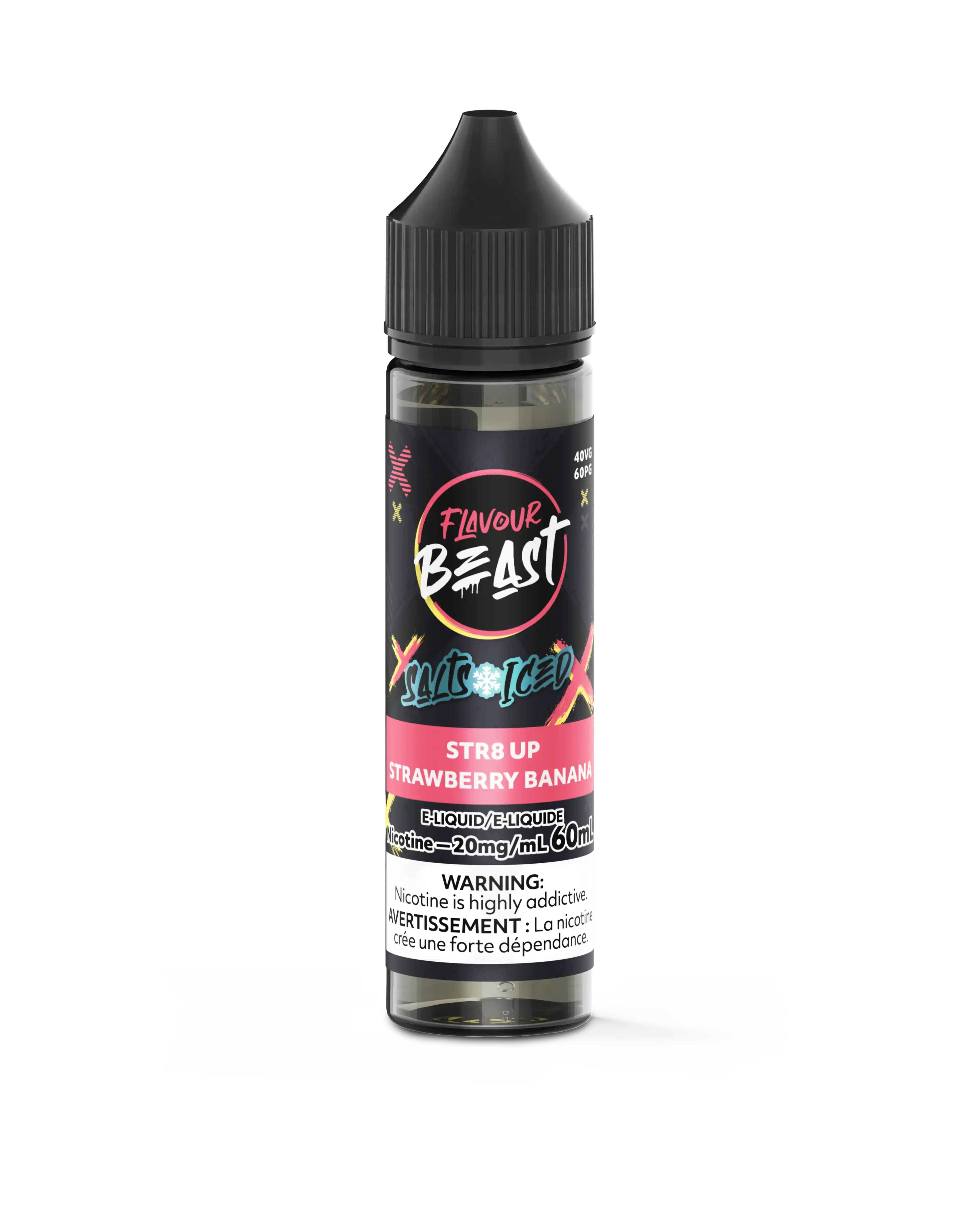 STR8 Up Strawberry Banana Iced by Flavour Beast Salt