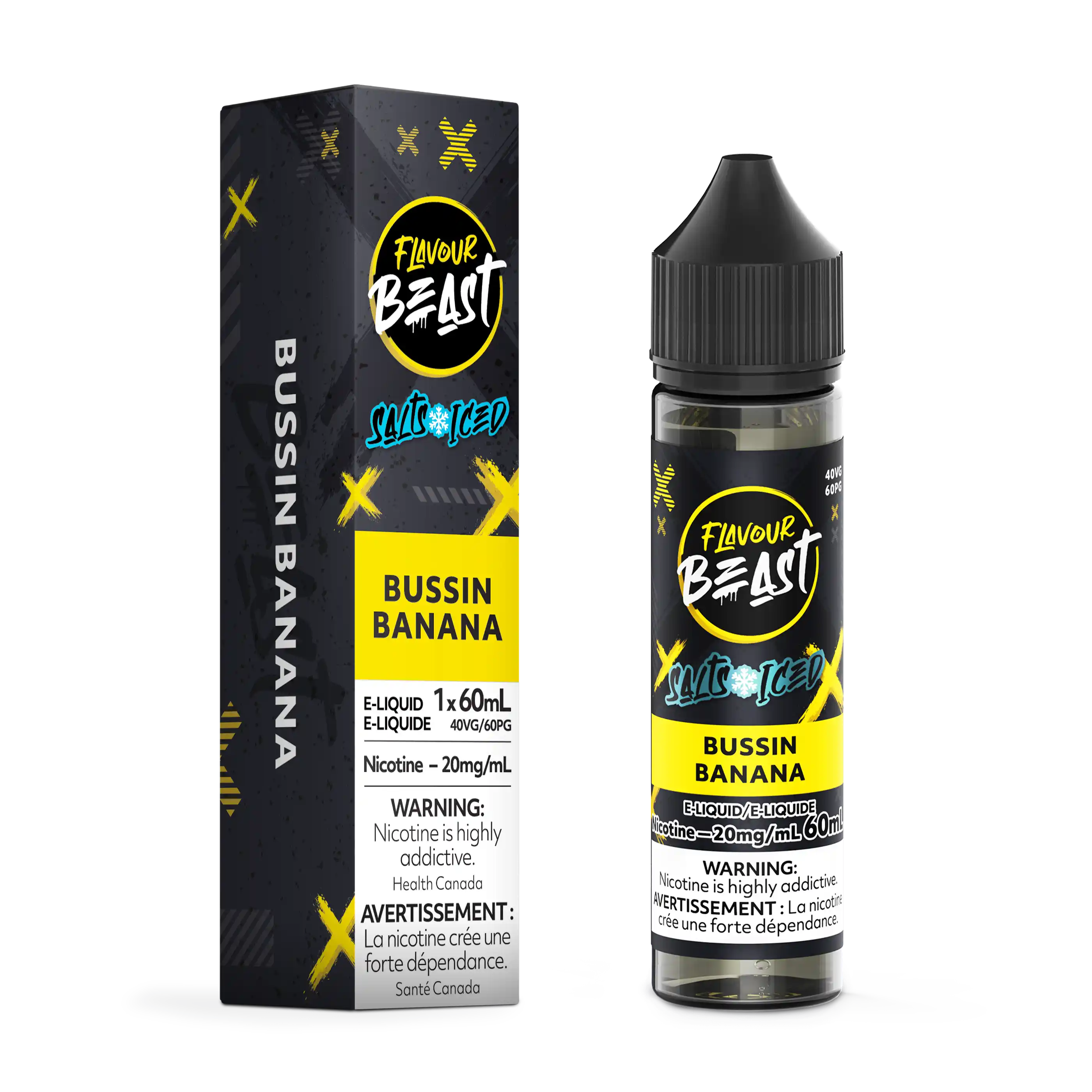 Bussin' Banana Iced by Flavour Beast Salt