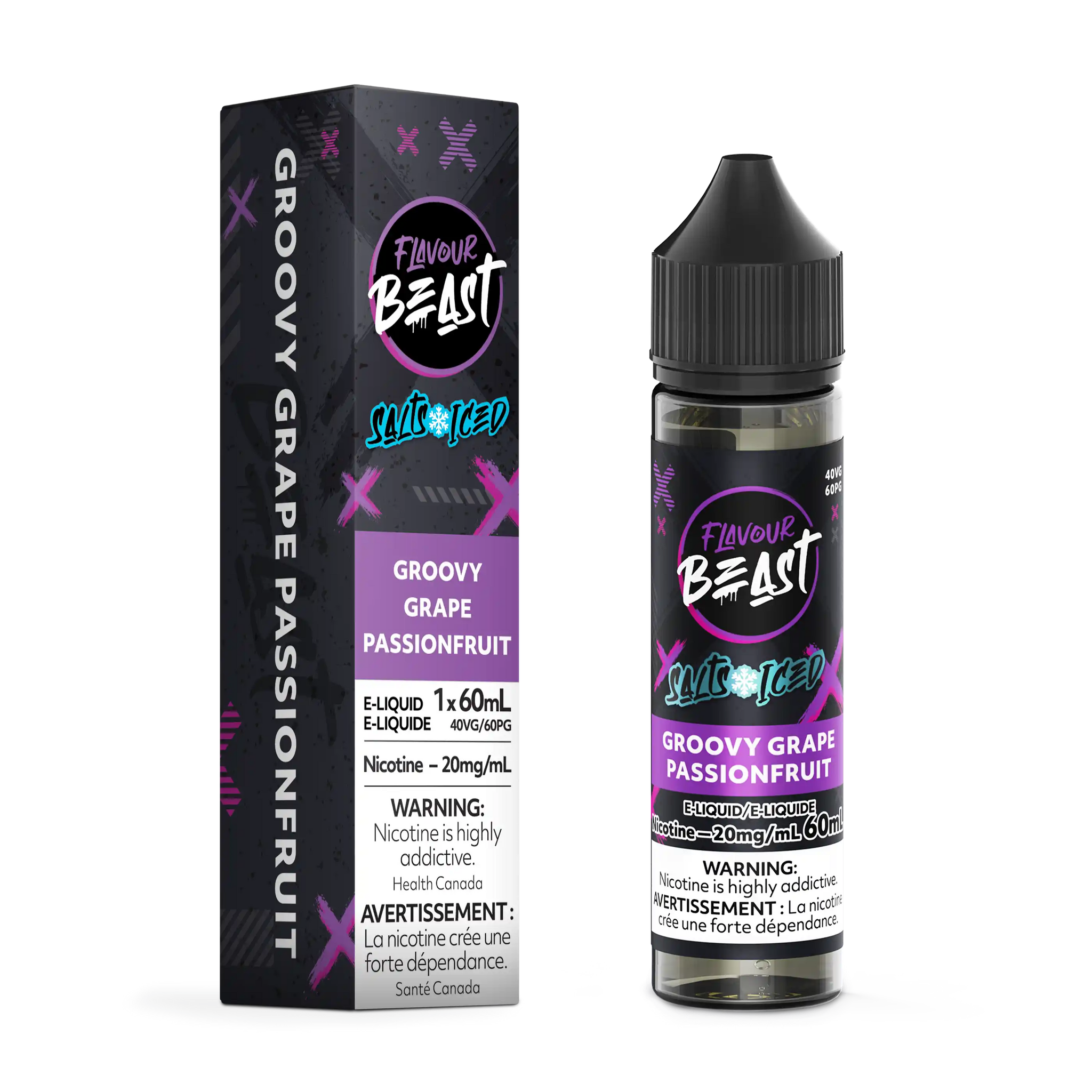 Groovy Grape Passionfruit Iced by Flavour Beast Salt