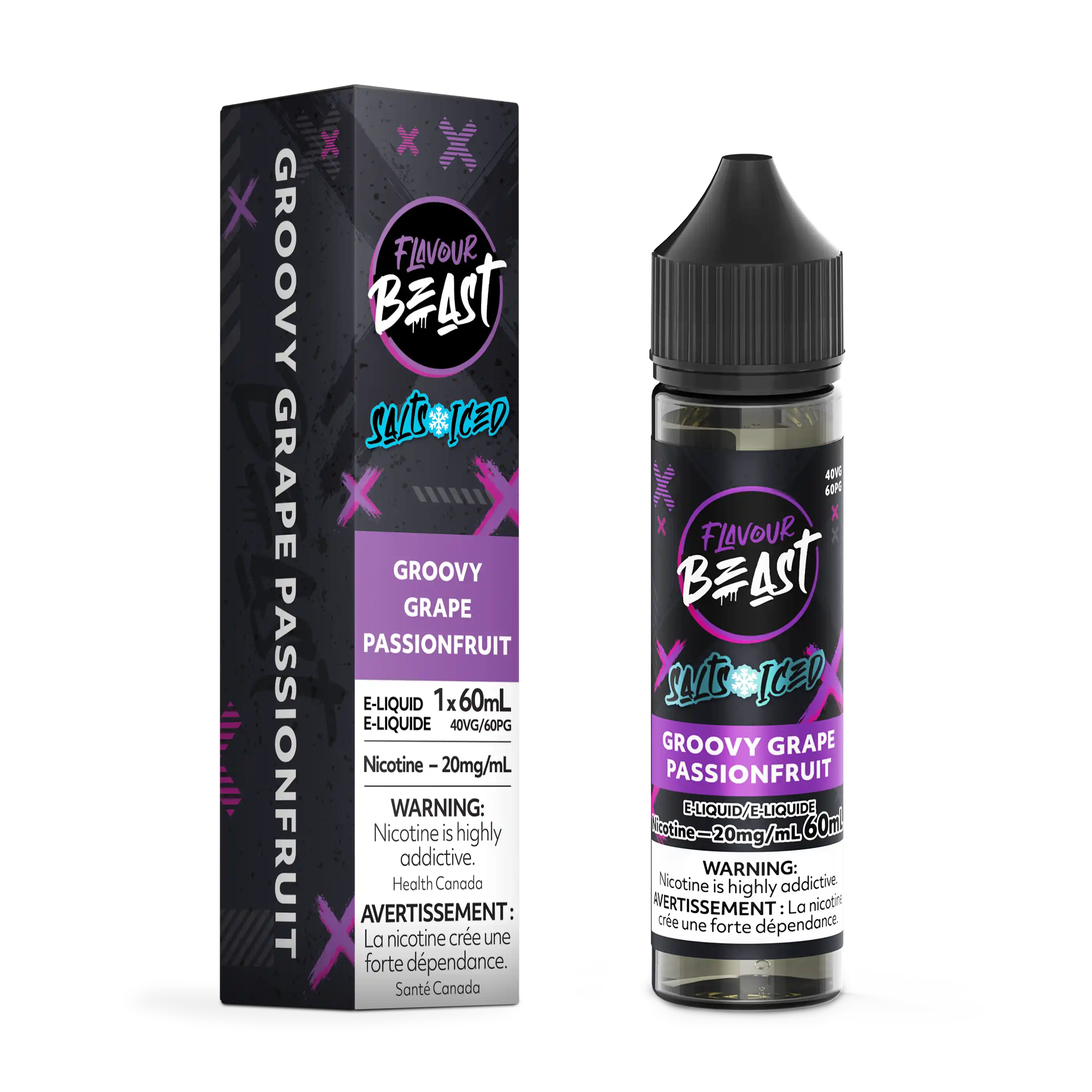 Groovy Grape Passionfruit Iced by Flavour Beast Salt
