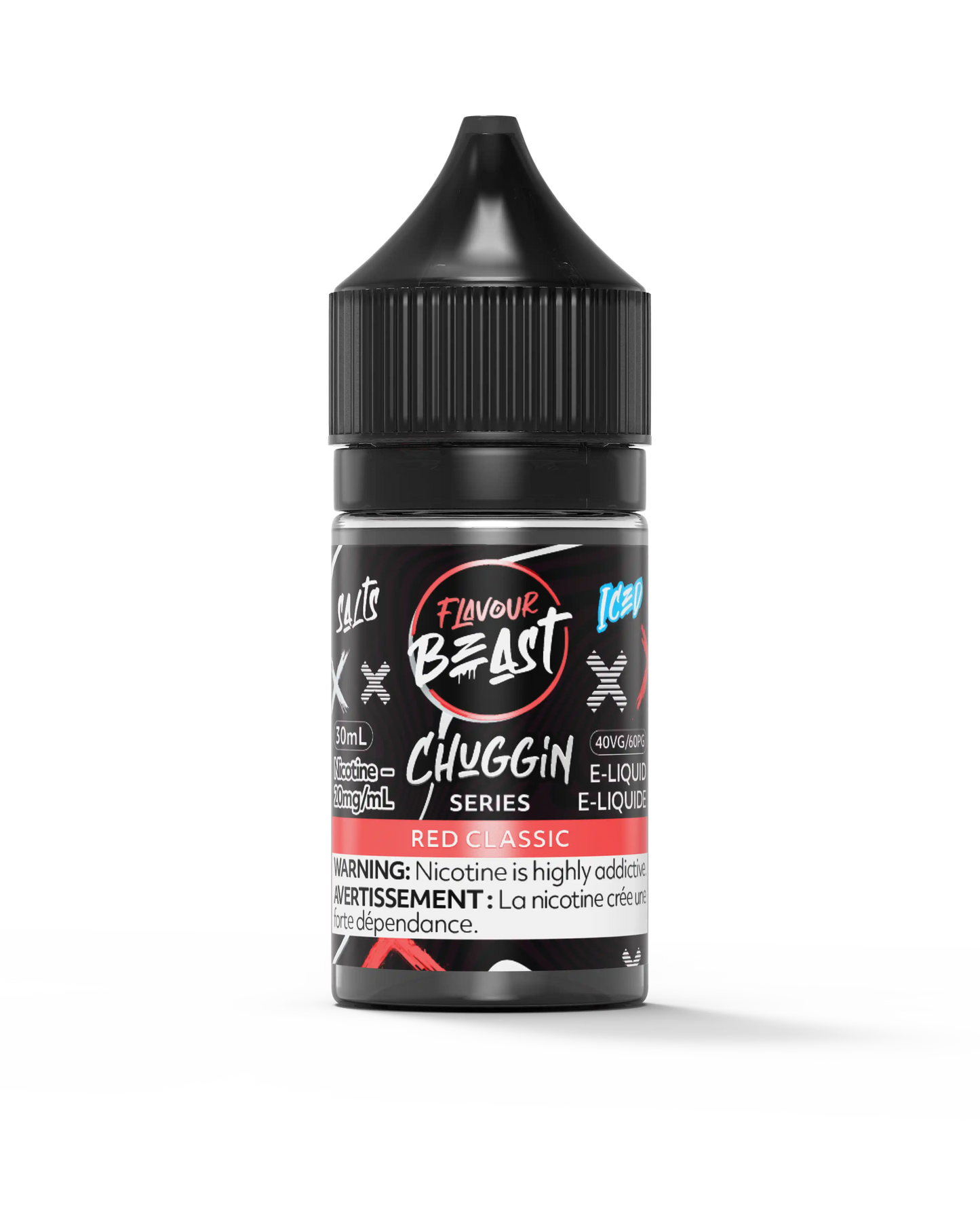 Red Classic Iced by Flavour Beast Chuggin' Series Salt
